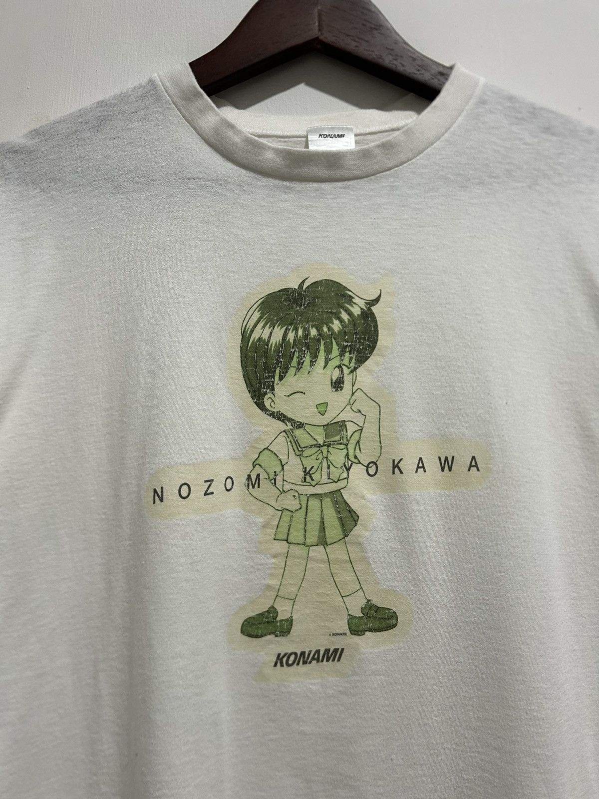 Anime Vintage 1990s Nozomi Kiyokawa Tokimeki Memorial Konami Tee Size US M / EU 48-50 / 2 - 2 Thumbnail