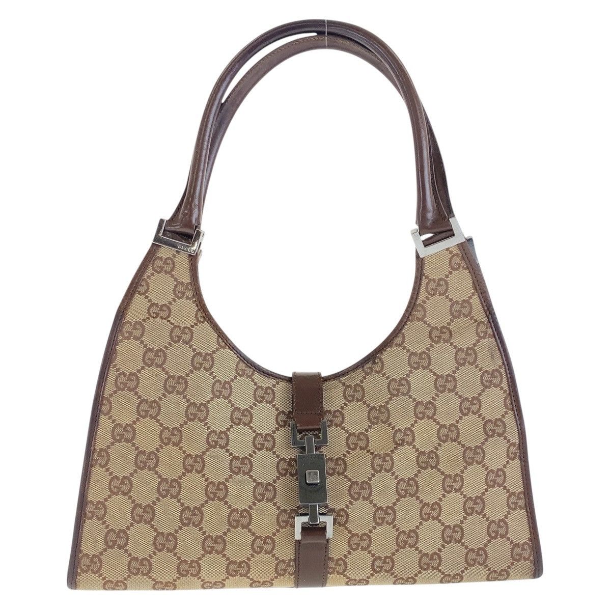 Gucci Gucci Jackie GG Canvas 2Way Bag Canvas Shoulder Bag 002 1067 in Beige, Women's