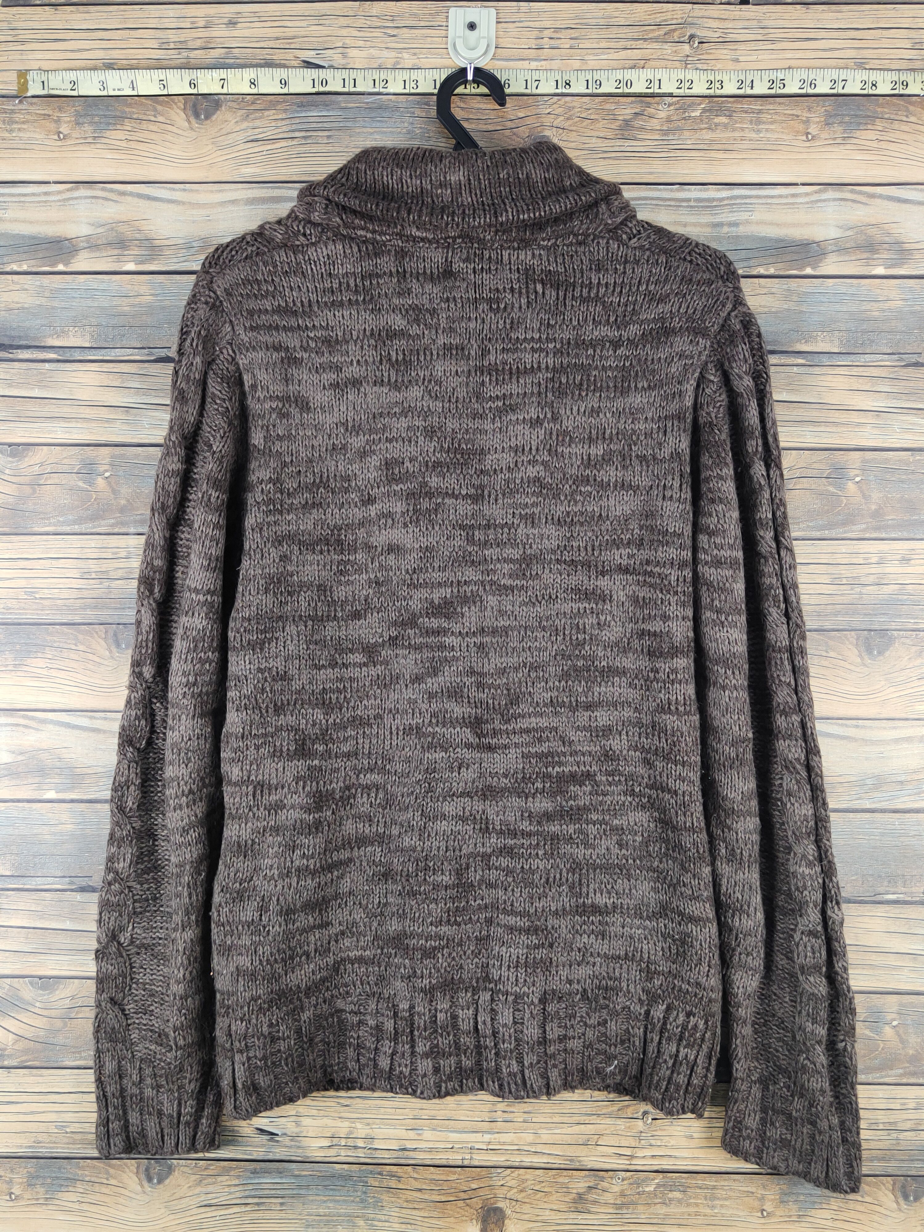 Takeo Kikuchi TK Mixpice Dark Brown Knitwear Cardigan #W1250 Size US M / EU 48-50 / 2 - 7 Thumbnail