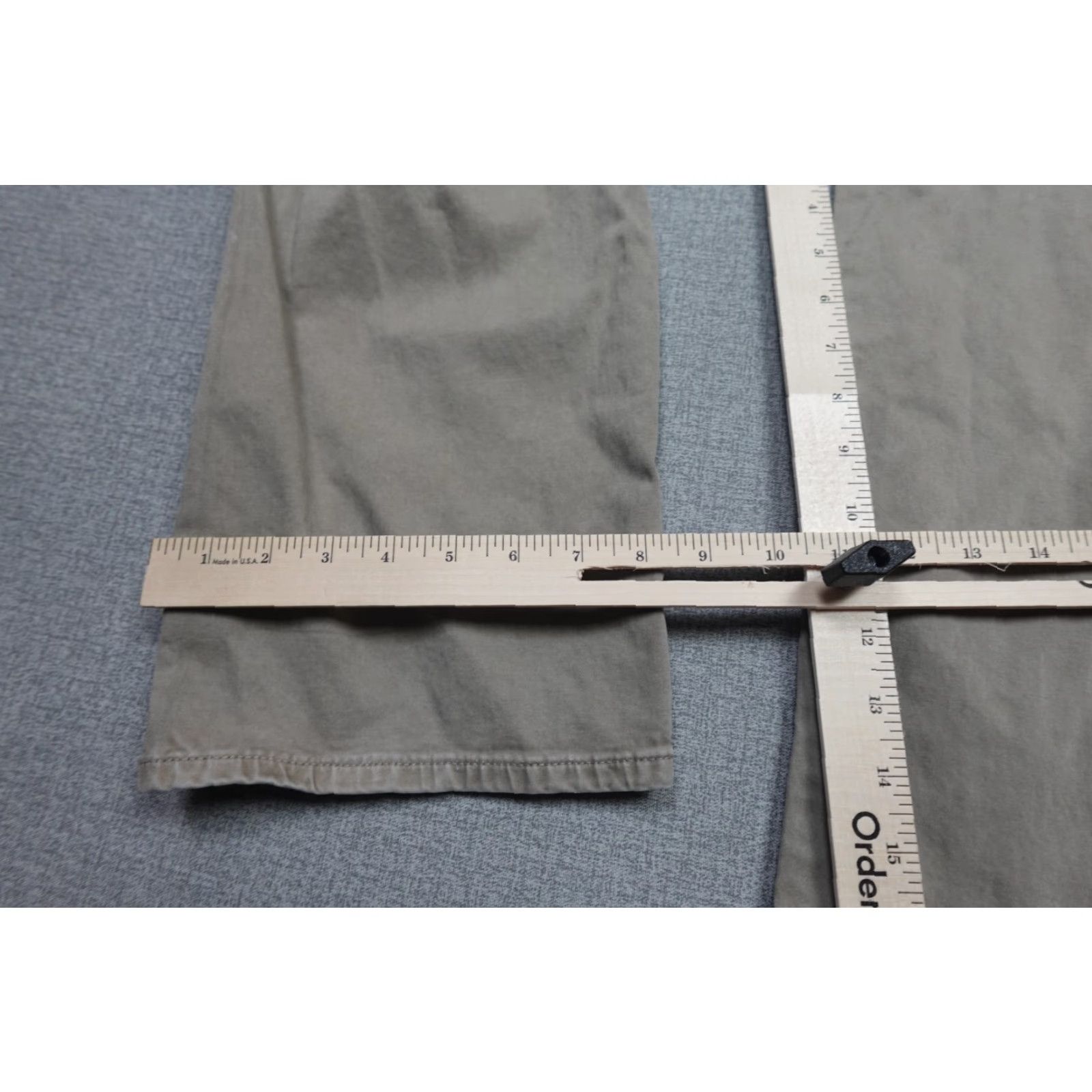 Vintage AG Adriano Goldschmied The Graduate Pants Mens 38x32 Beige Khaki Tapered Leg Slim Flat Front 5-Pocket Design Casual Denim Size US 38 / EU 54 - 7 Thumbnail