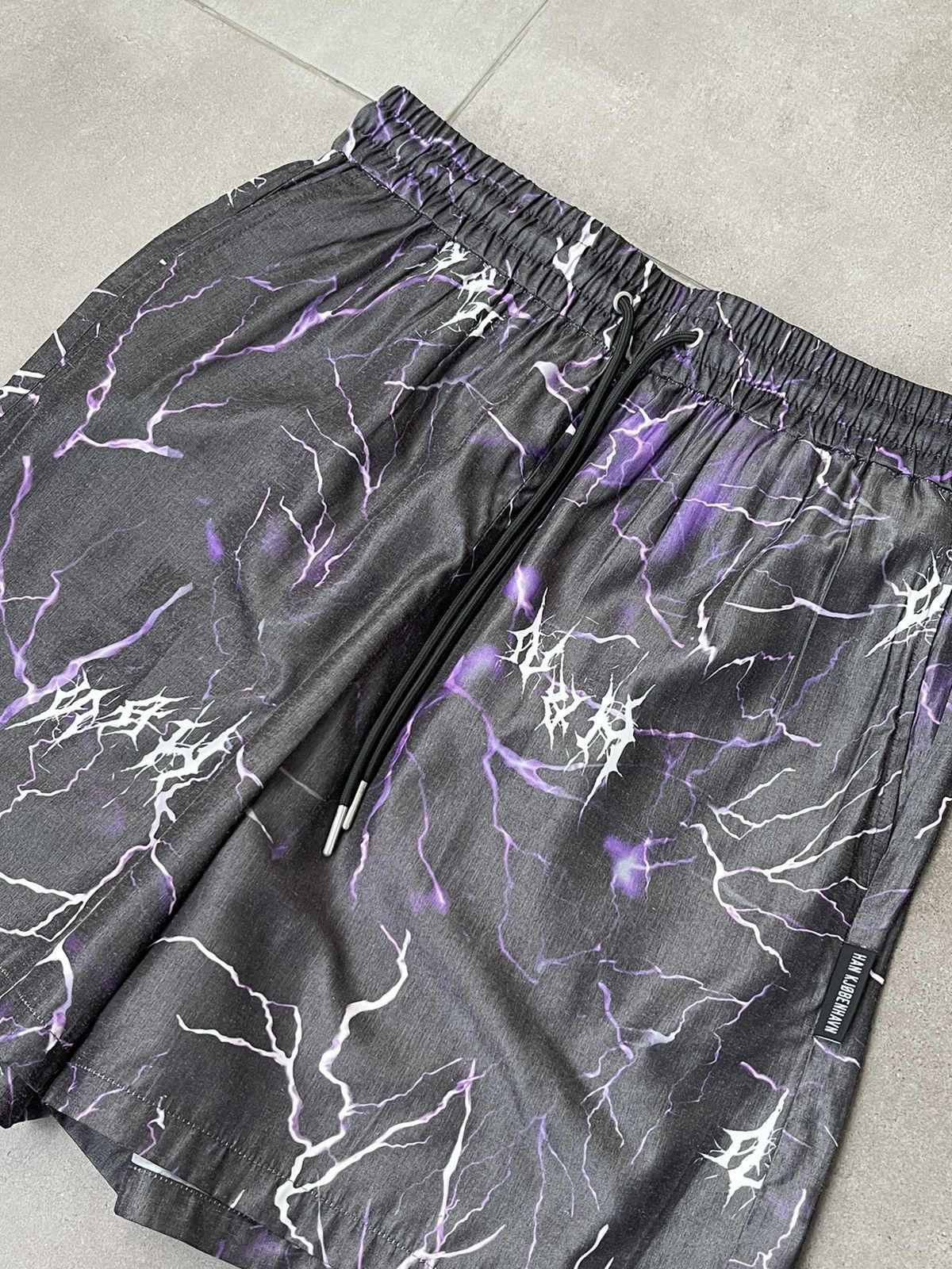 Han Kjobenhavn !DS! FW22 Han Kjobenhavn Purple Thunder Track Shorts Size US 34 / EU 50 - 14 Thumbnail