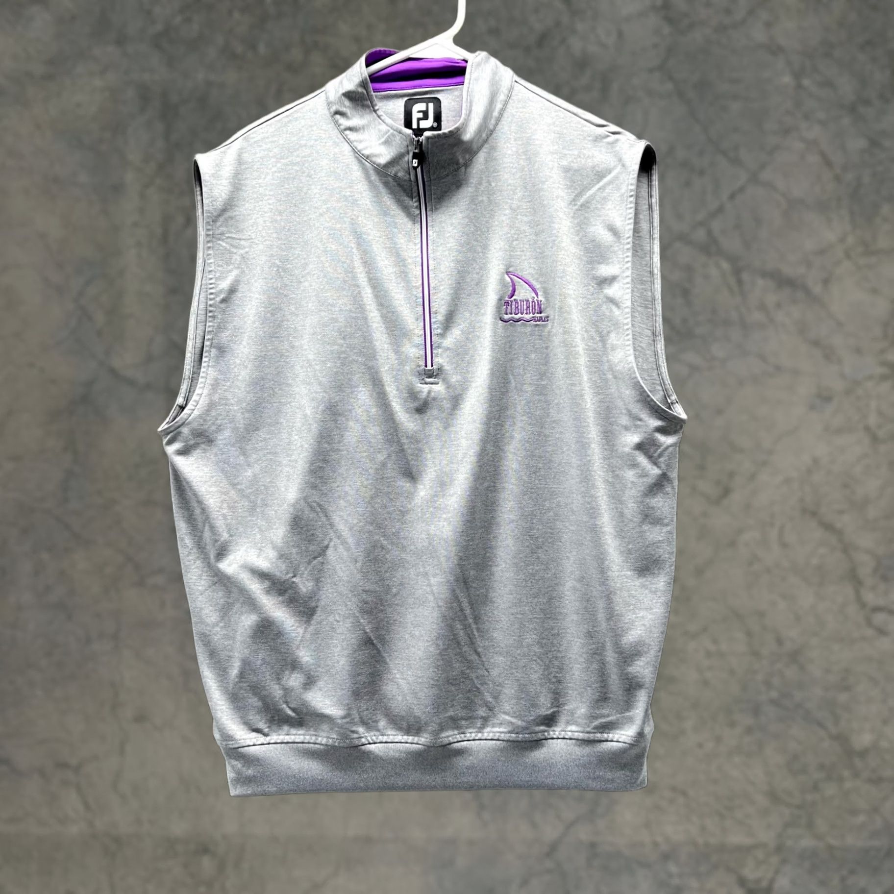 Footjoy VINTAGE FootJoy Sweater Men's Medium Gray Sleeveless 1/2 Zip Golf Vest Regular Accessories Logo style Size US M / EU 48-50 / 2 - 1 Thumbnail