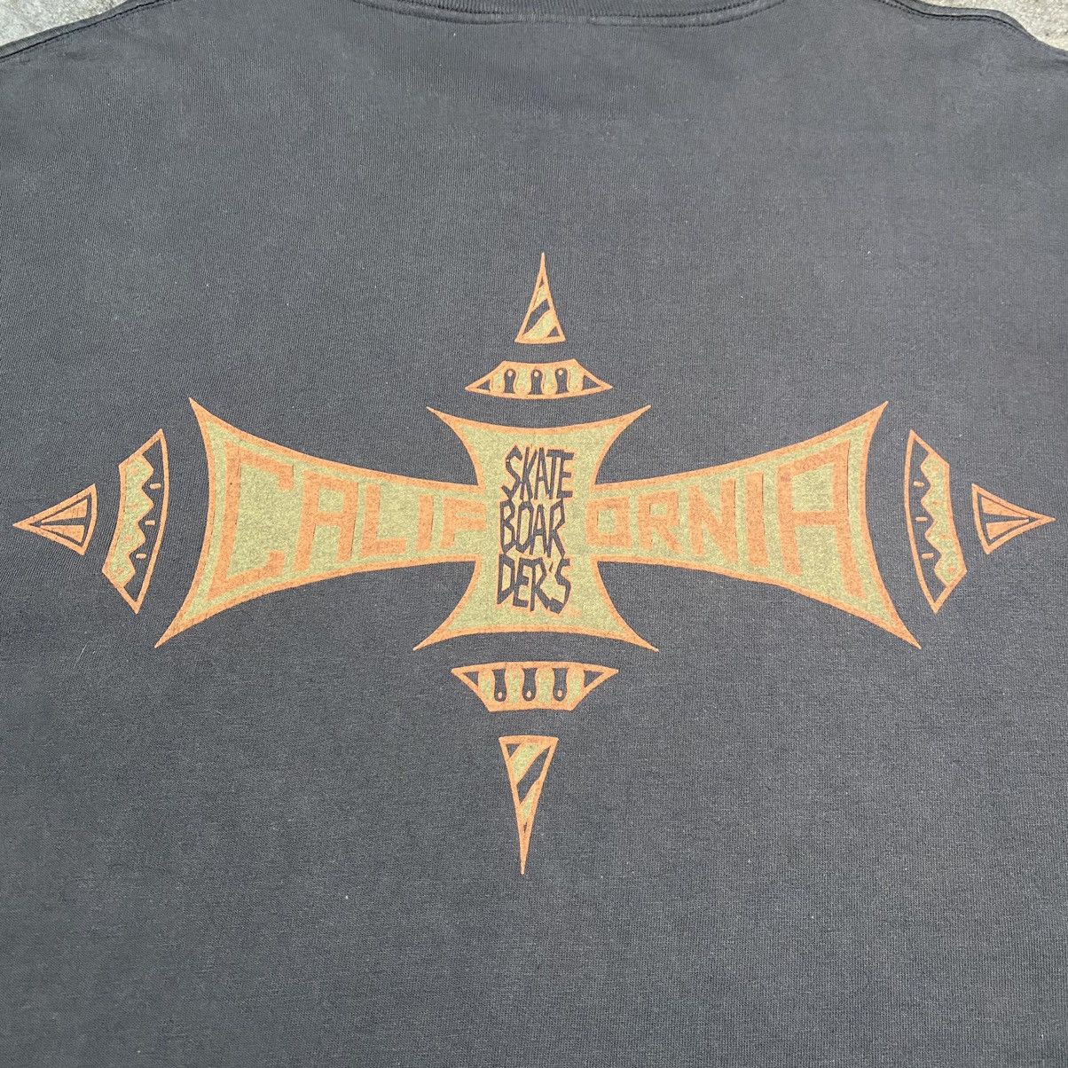Vintage Vintage 90’s Skateboarder’s California Skate T Shirt Size US XXL / EU 58 / 5 - 10 Thumbnail