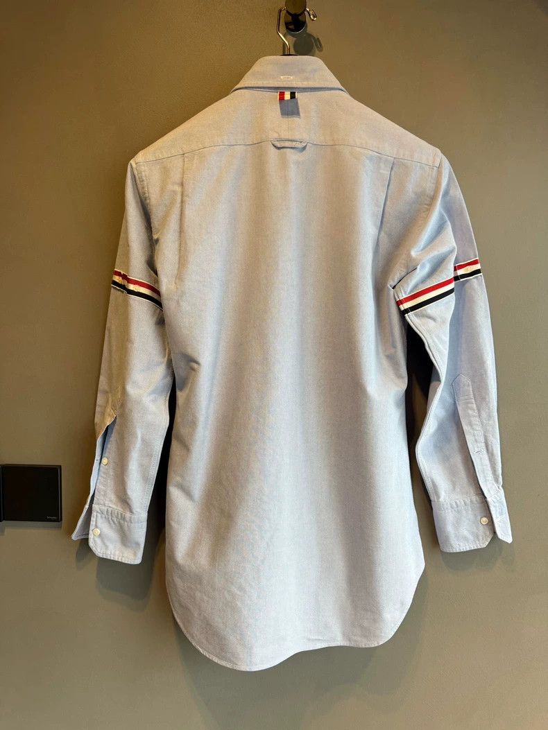Thom Browne THOM BROWNE Blue placket tricolour shirt + double armband 2 Size US S / EU 44-46 / 1 - 2 Thumbnail