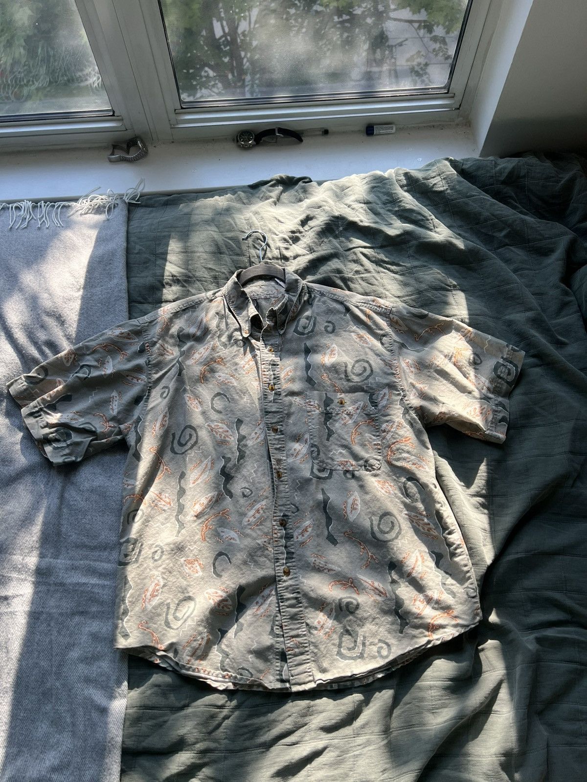 Bugle Boy Bugle Boy Company 90s beachy casual button-up shirt Size US L / EU 52-54 / 3 - 1 Thumbnail