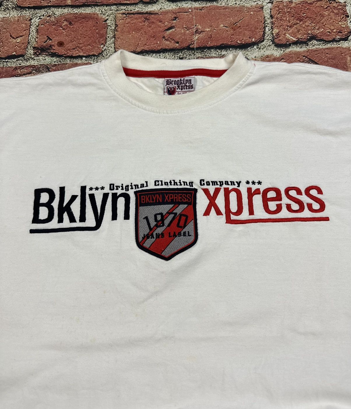 Brooklyn Xpress Vintage Y2K Brooklyn Xpress T Shirt Hip Hop Embroidered Logo Size US M / EU 48-50 / 2 - 2 Thumbnail