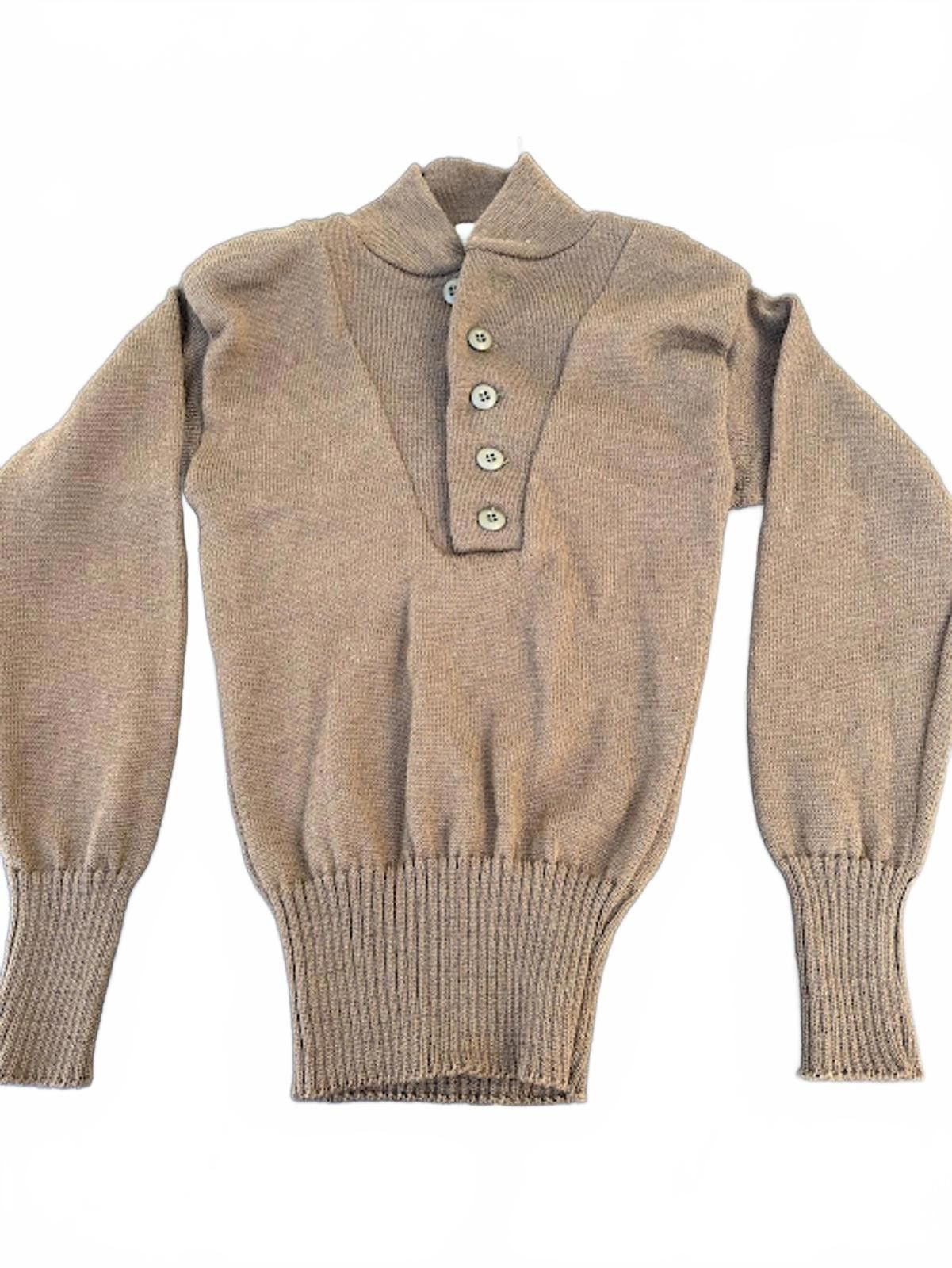 Other Vintage US Military Wool Henley Sweater S Size US S / EU 44-46 / 1 - 1 Thumbnail