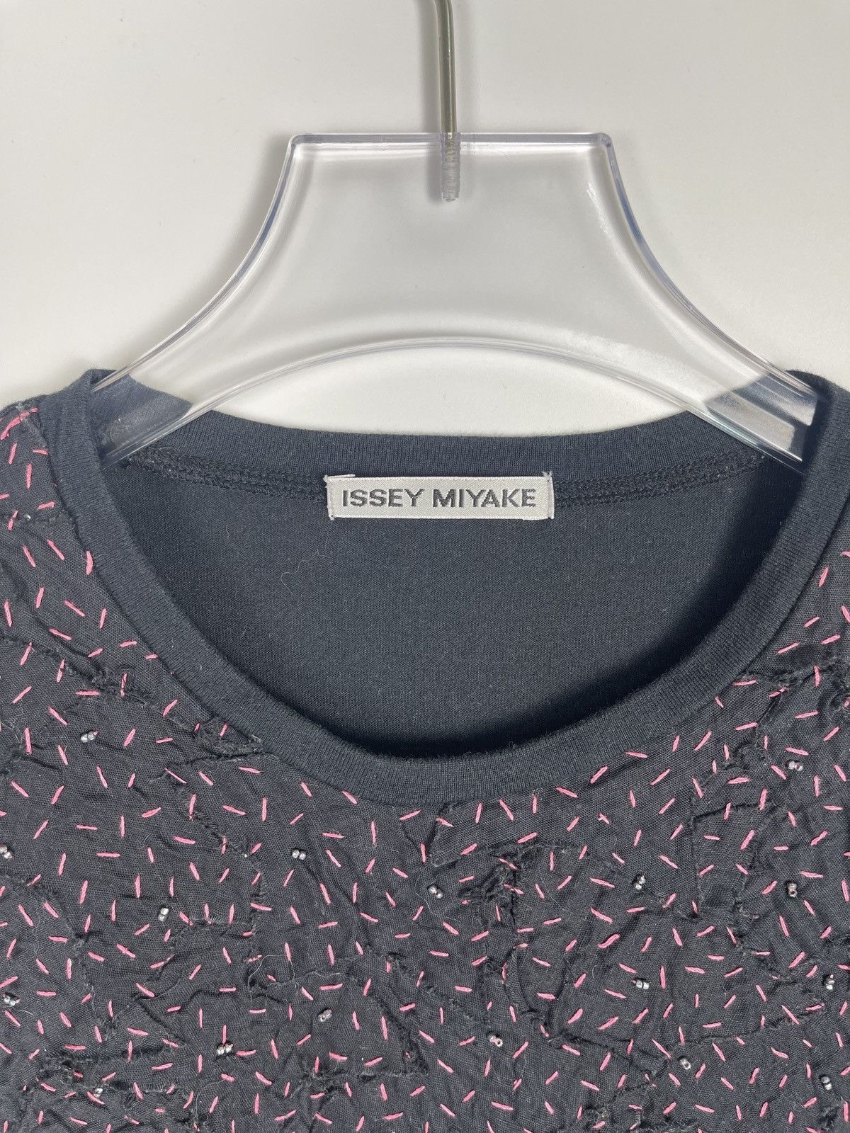 Issey Miyake Issey Miyake Embroidered Beads T-Shirt Size US M / EU 48-50 / 2 - 4 Thumbnail