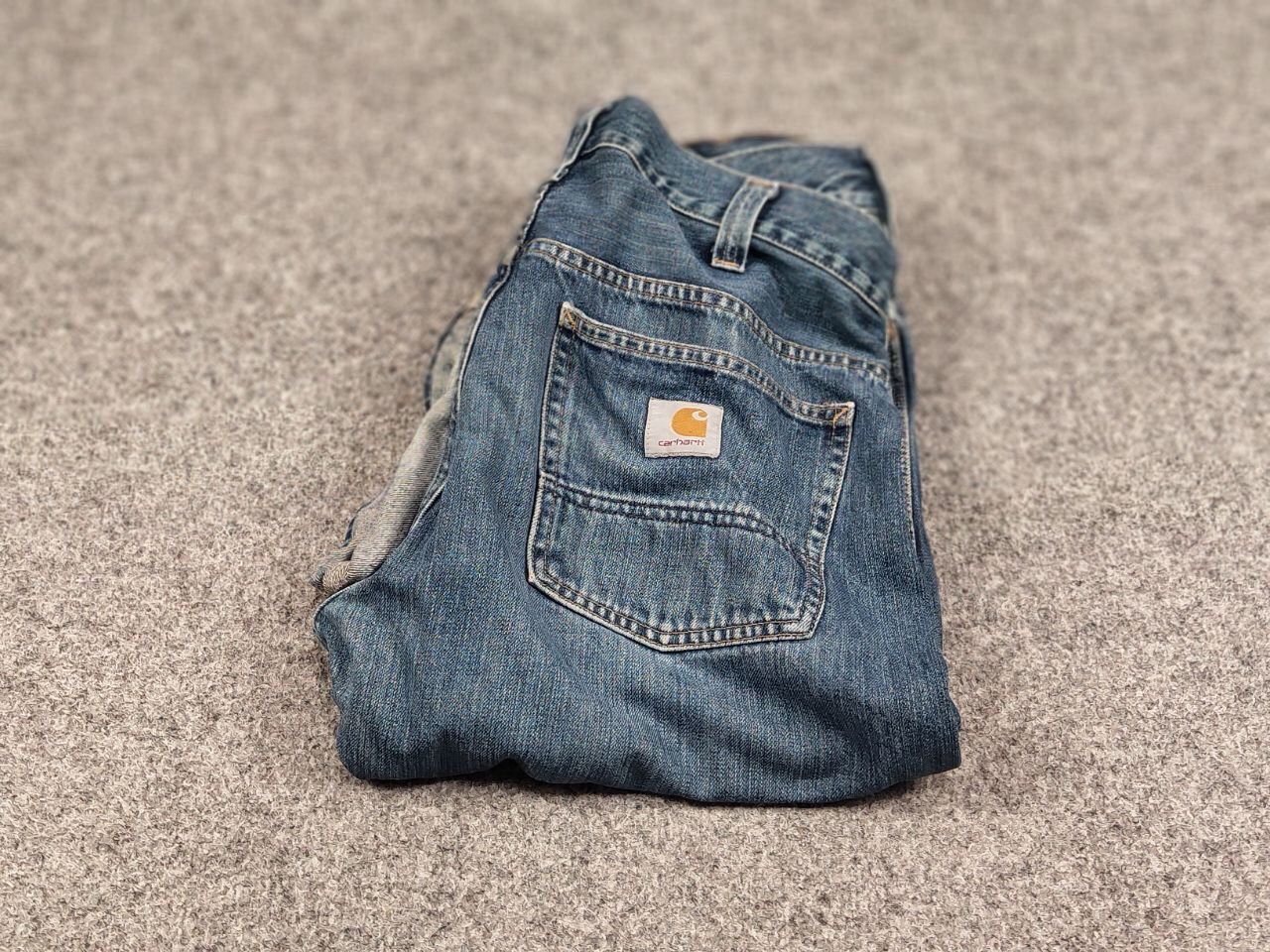 Carhartt Vintage 90's USA Carhartt Retro Distressed Faded Denim Jeans Size US 34 / EU 50 - 3 Thumbnail
