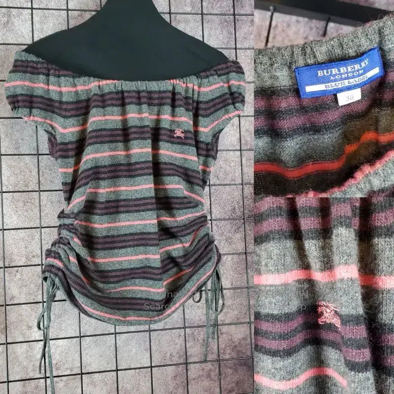 Burberry Burberry Women's Striped Cashmere Blend Knit Top. Size M / US 6-8 / IT 42-44 - 4 Thumbnail