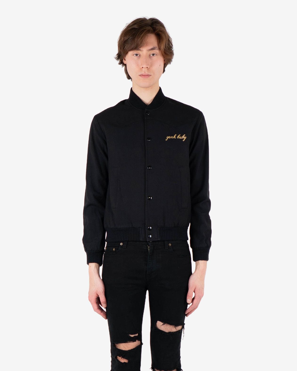 Saint Laurent Paris Yeah Baby Wool Teddy Jacket (SS16) Size US S / EU 44-46 / 1 - 5 Thumbnail