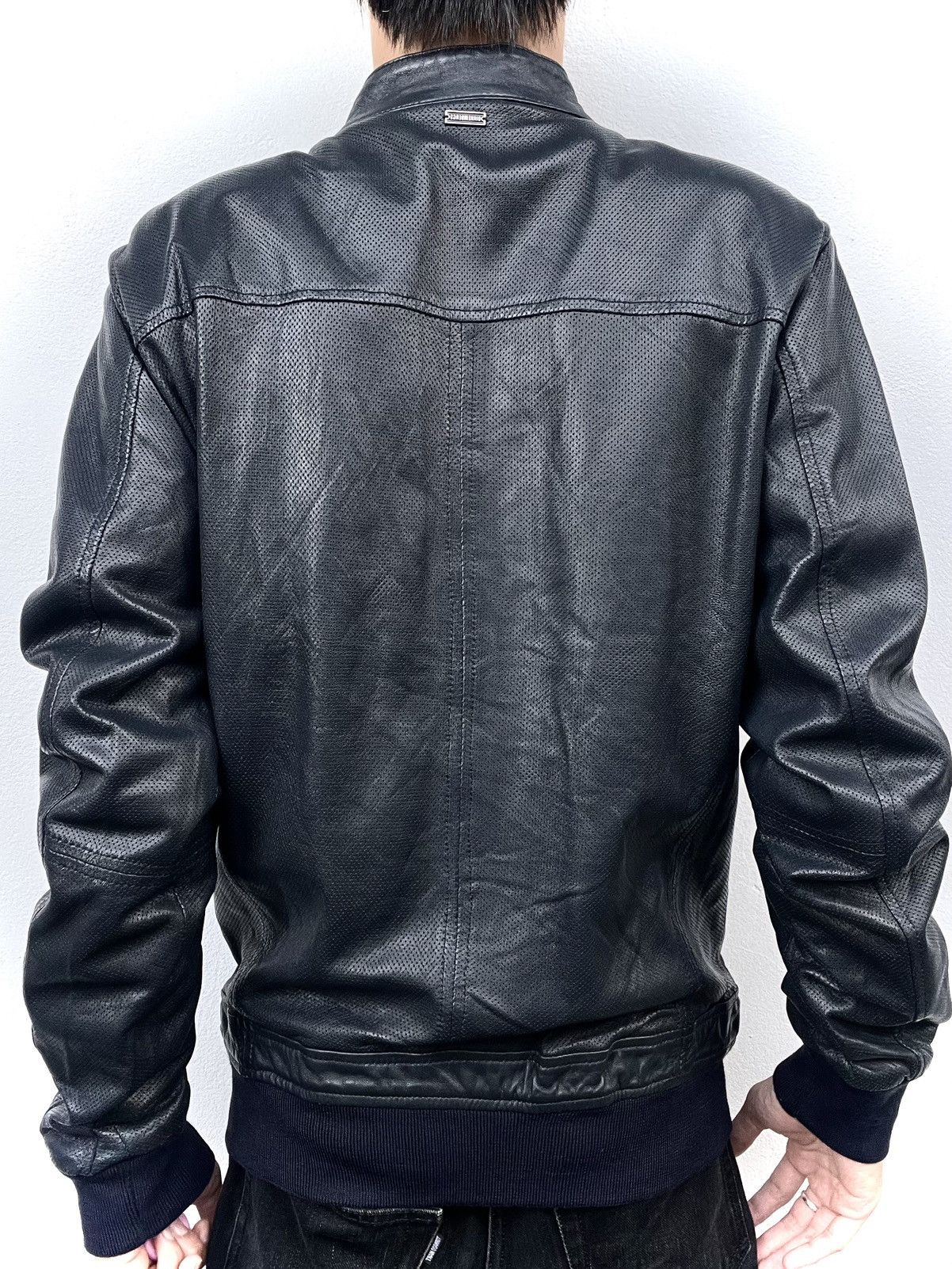 Dirk Bikkembergs 2000s Dirk Bikkembergs Leather Jacket Size US L / EU 52-54 / 3 - 4 Thumbnail