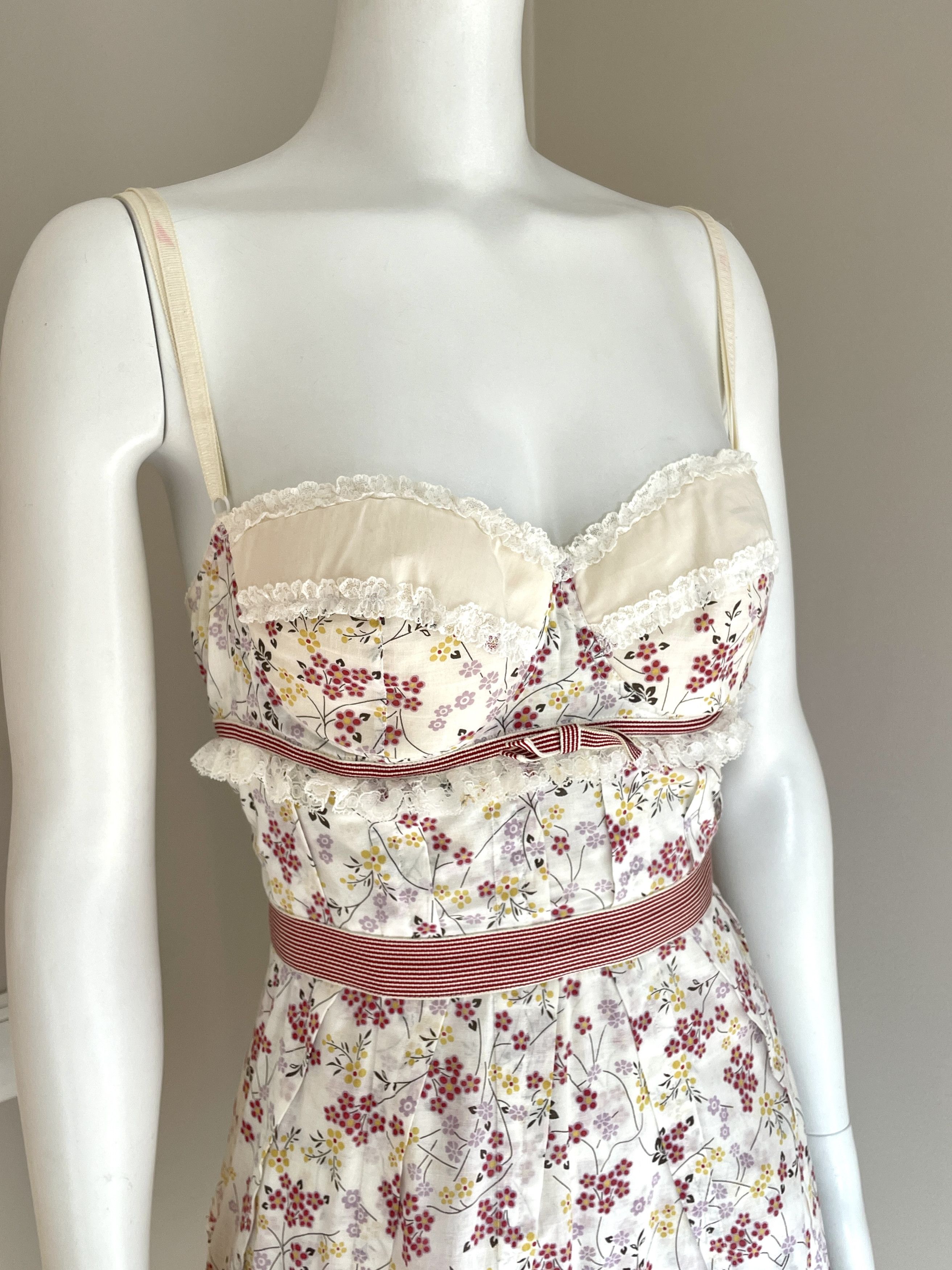 Dolce & Gabbana floral white dress Size M / US 6-8 / IT 42-44 - 3 Thumbnail