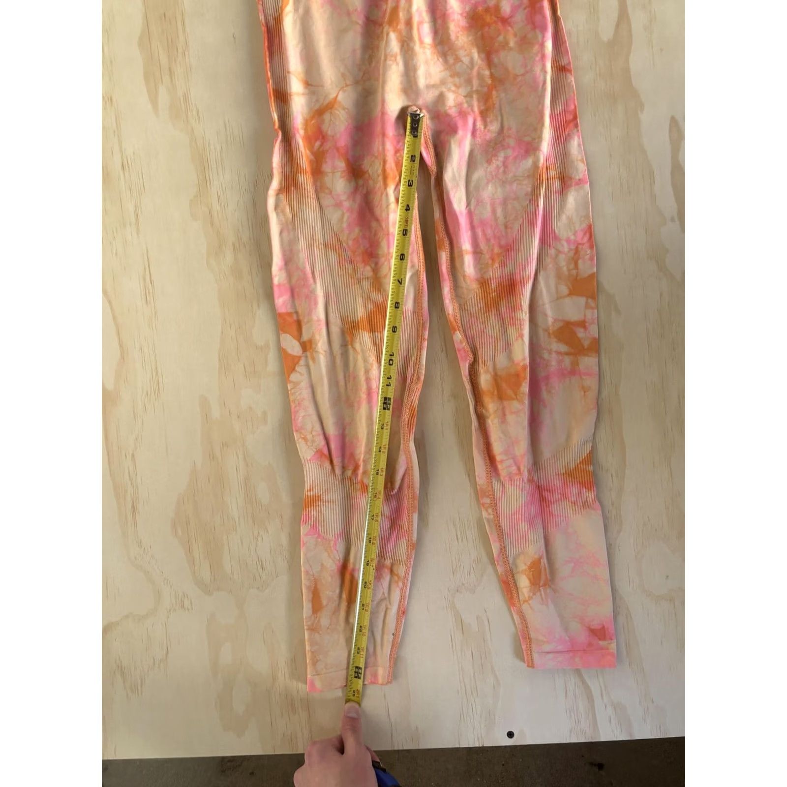 Pinko PINK Victoria's Secret Leggings Womens Medium Pink Tie Dye Ankle Yoga Gym Active Size 32" / US 10 / IT 46 - 5 Thumbnail