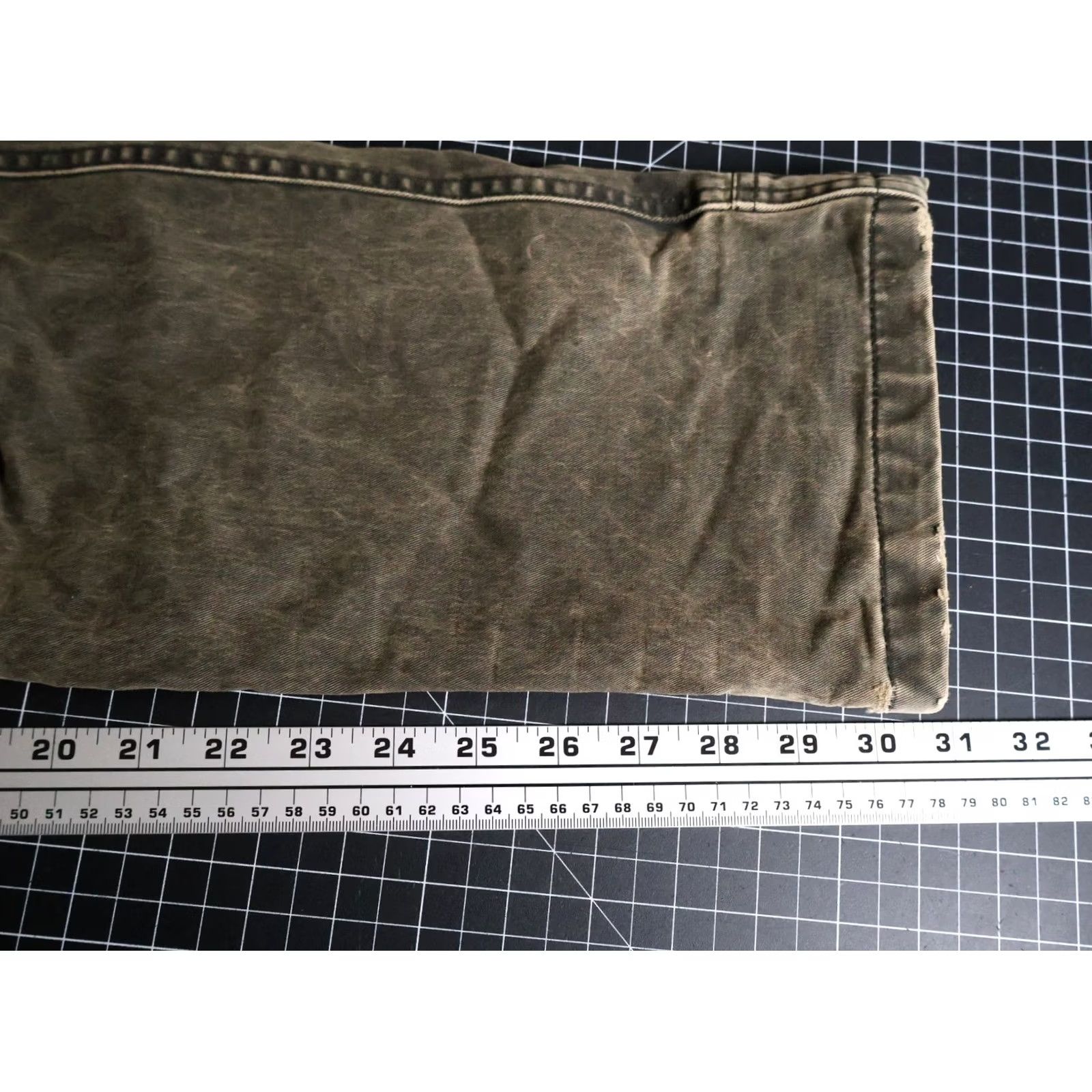 Vintage Kuhl Hot Rydr Flannel Lined Pants Men 28 x 31 Olive Green Vintage Patina Dye Chino Straight Zip Fly Stretch Casual Outdoors Size US 29 - 7 Thumbnail