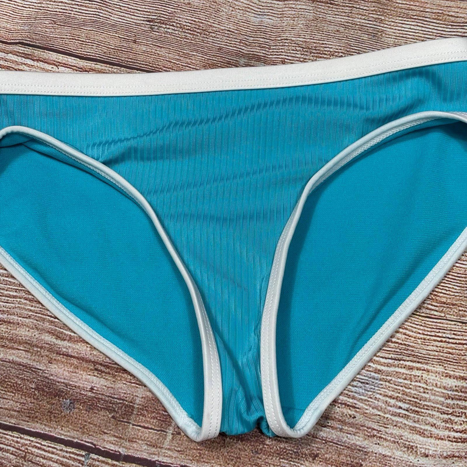 Other Justice Blue and Pink Ribbed Bikini Set Medium Size ONE SIZE - 3 Thumbnail
