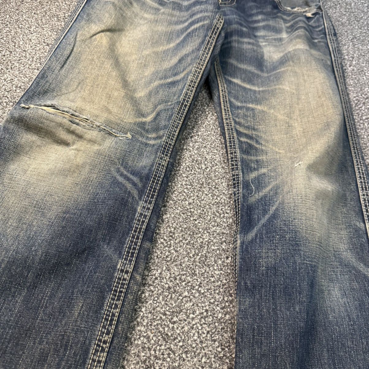 If Six Was Nine 🔥🇯🇵 Vintage 90s Levis Japanese Distressed Rusty Denim Size US 32 / EU 48 - 5 Thumbnail