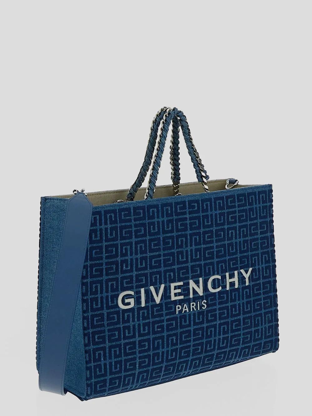 Givenchy o1srvl11e1124 Size: OS / G Tote Bag in Medium Blue Size ONE SIZE - 3 Thumbnail