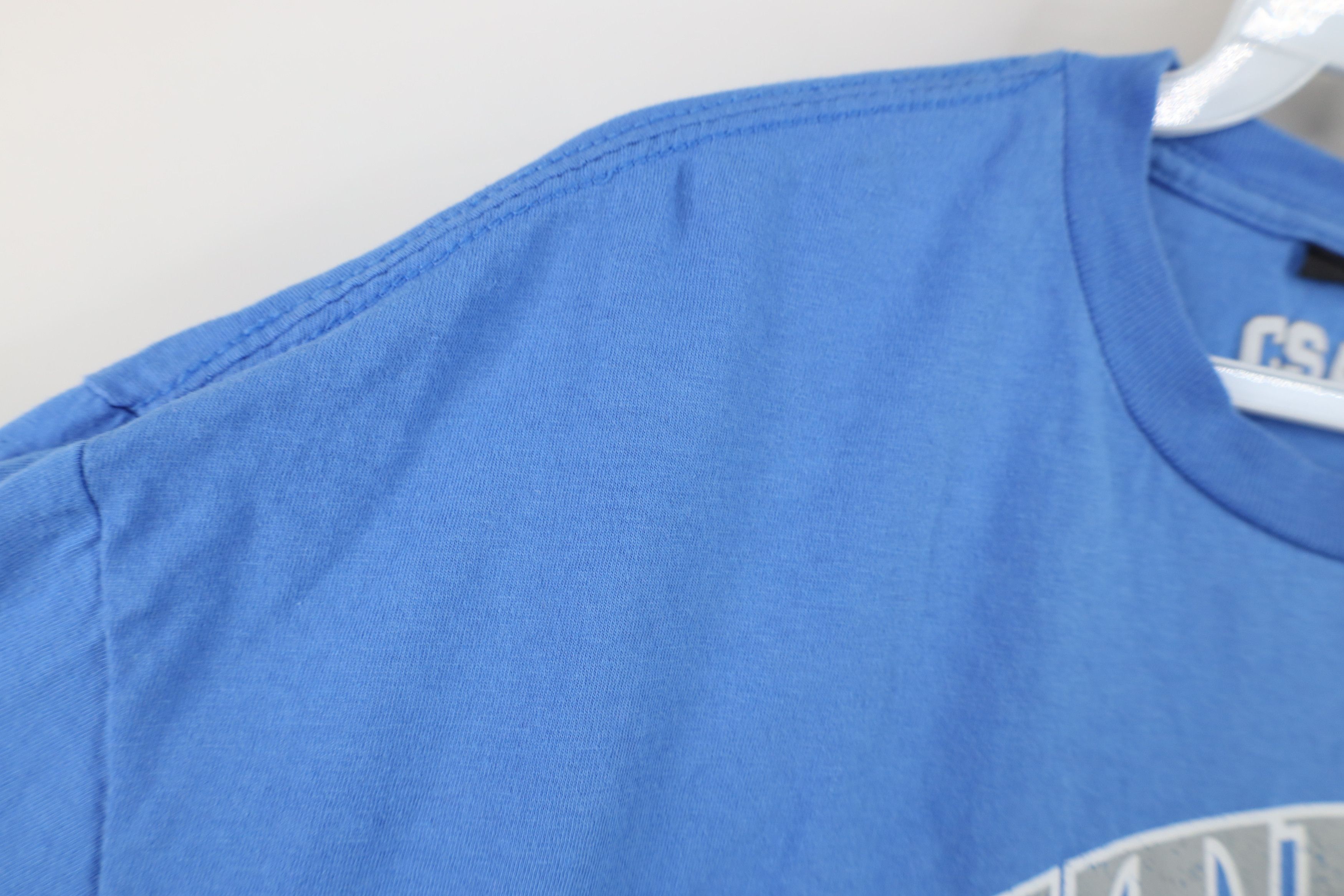 Vintage Vintage Y2K Retro Logo Detroit Lions Football T-Shirt Blue Size US XL / EU 56 / 4 - 7 Thumbnail