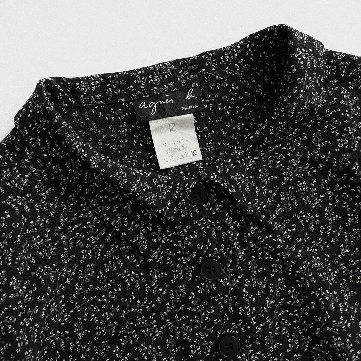 agnes b. Agnès b. Floral Cropped Shirt Size M / US 6-8 / IT 42-44 - 5 Thumbnail