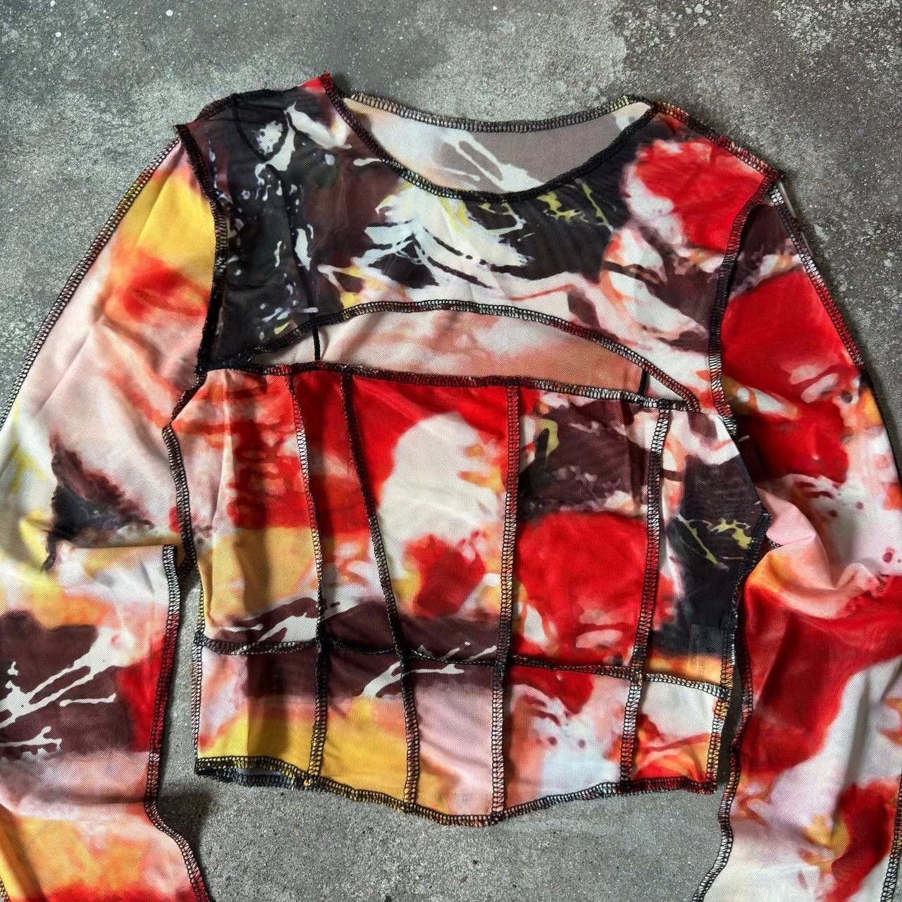 Hysteric Glamour × Japanese Brand × Vintage Y2K Sexy Mesh Top (Jean Paul Gaultier style) Size S / US 4 / IT 40 - 3 Thumbnail