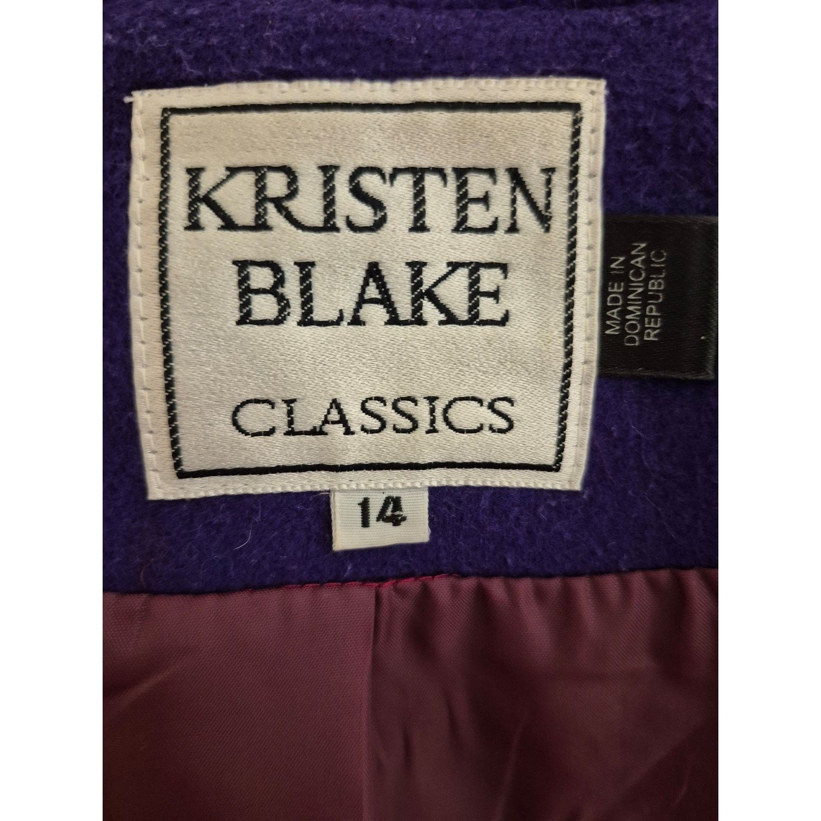 Other Kristen Blake Vintage Wool Coat Felted Wool Long Dress Coat Size L / US 10 / IT 46 - 5 Thumbnail
