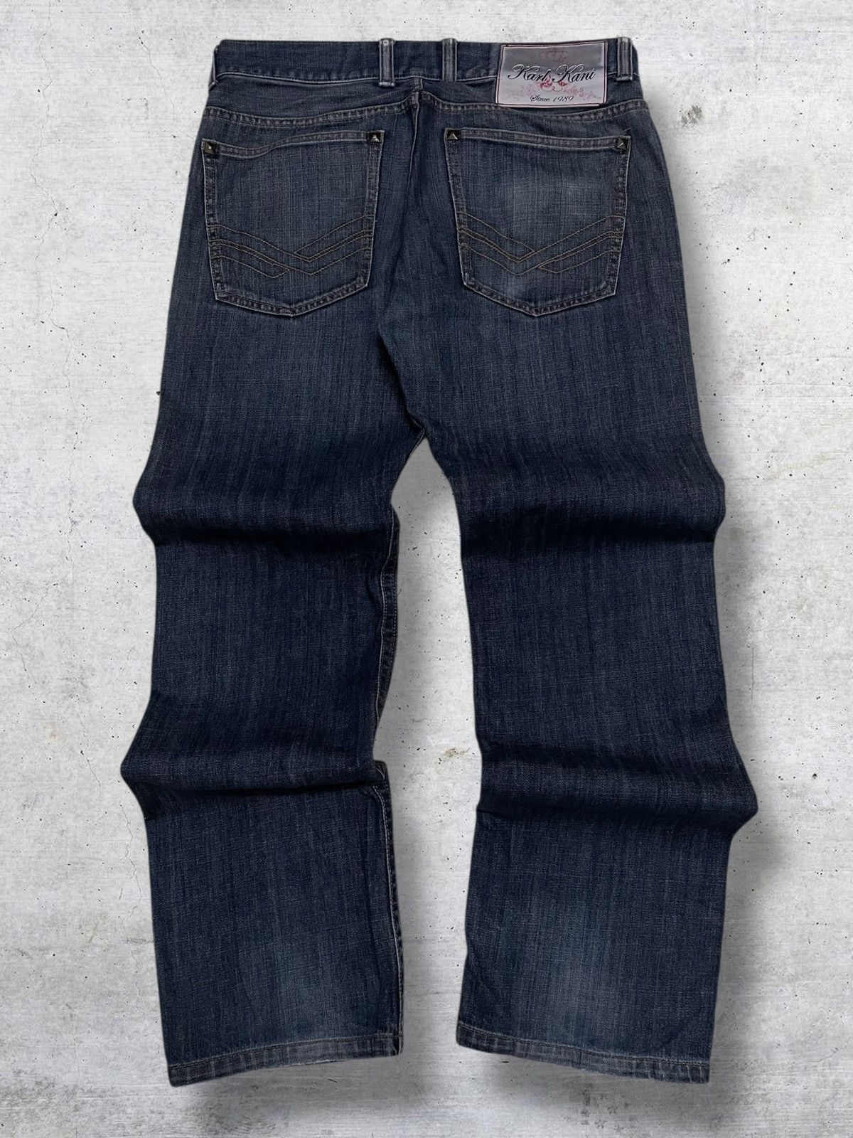 Karl Kani VINTAGE KARL KANI 90S OG DESIGNER STREETWEAR INDIGO DENIM Size US 33 - 9 Thumbnail