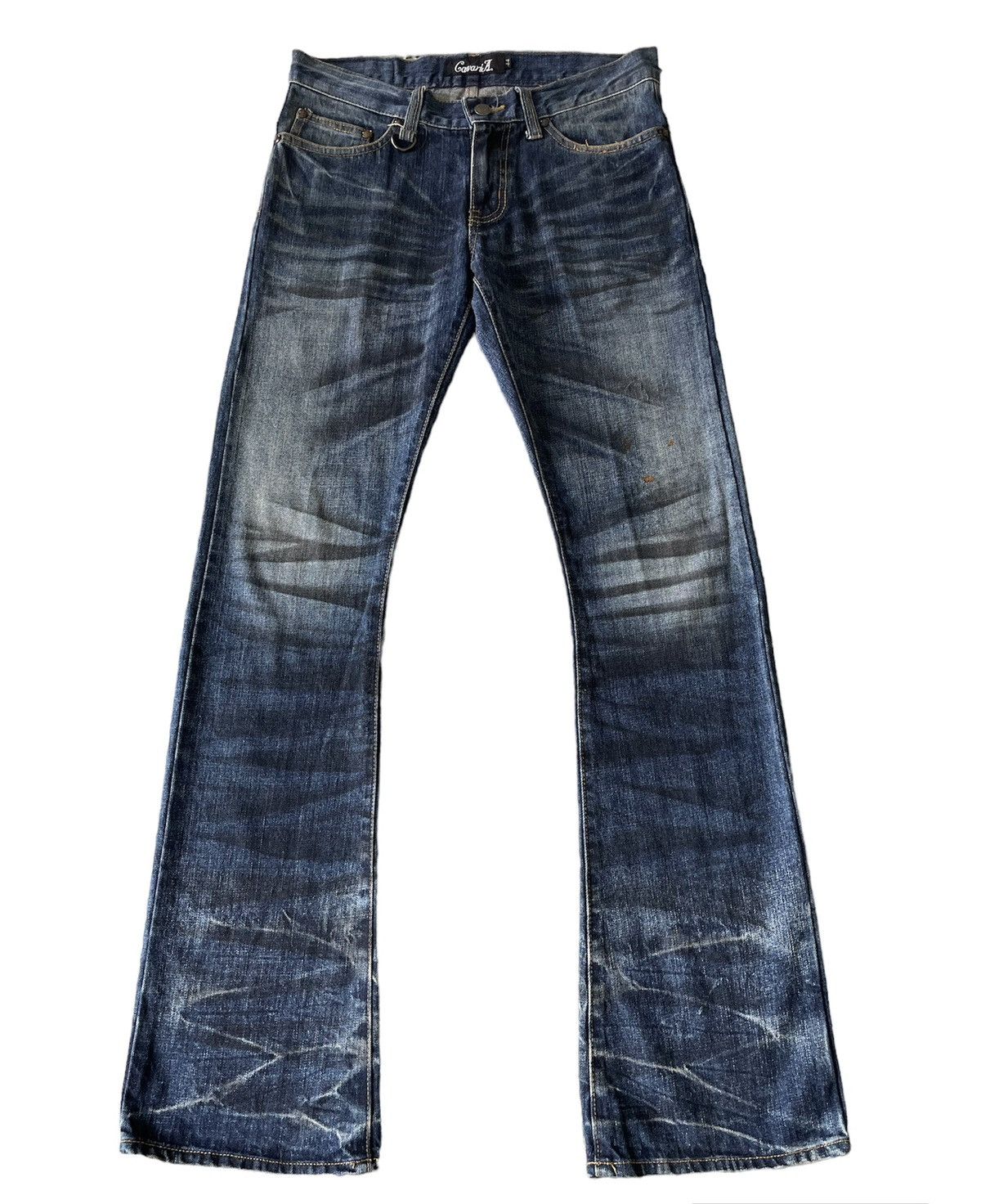 00s cavaria japanese label flare denim