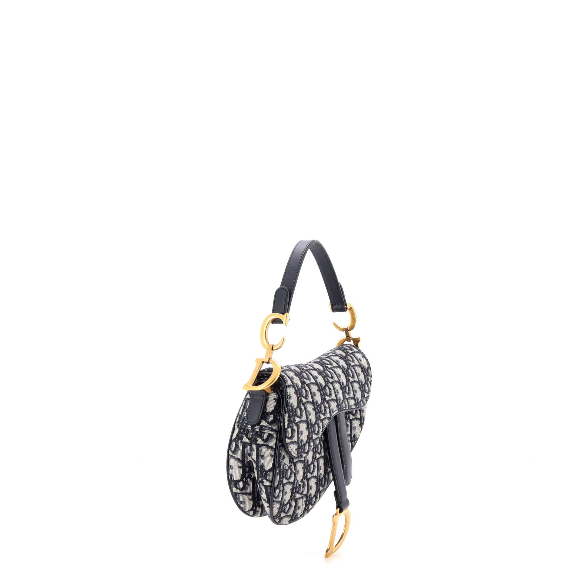 Dior Saddle Handbag Oblique Canvas Mini Size ONE SIZE - 1 Thumbnail