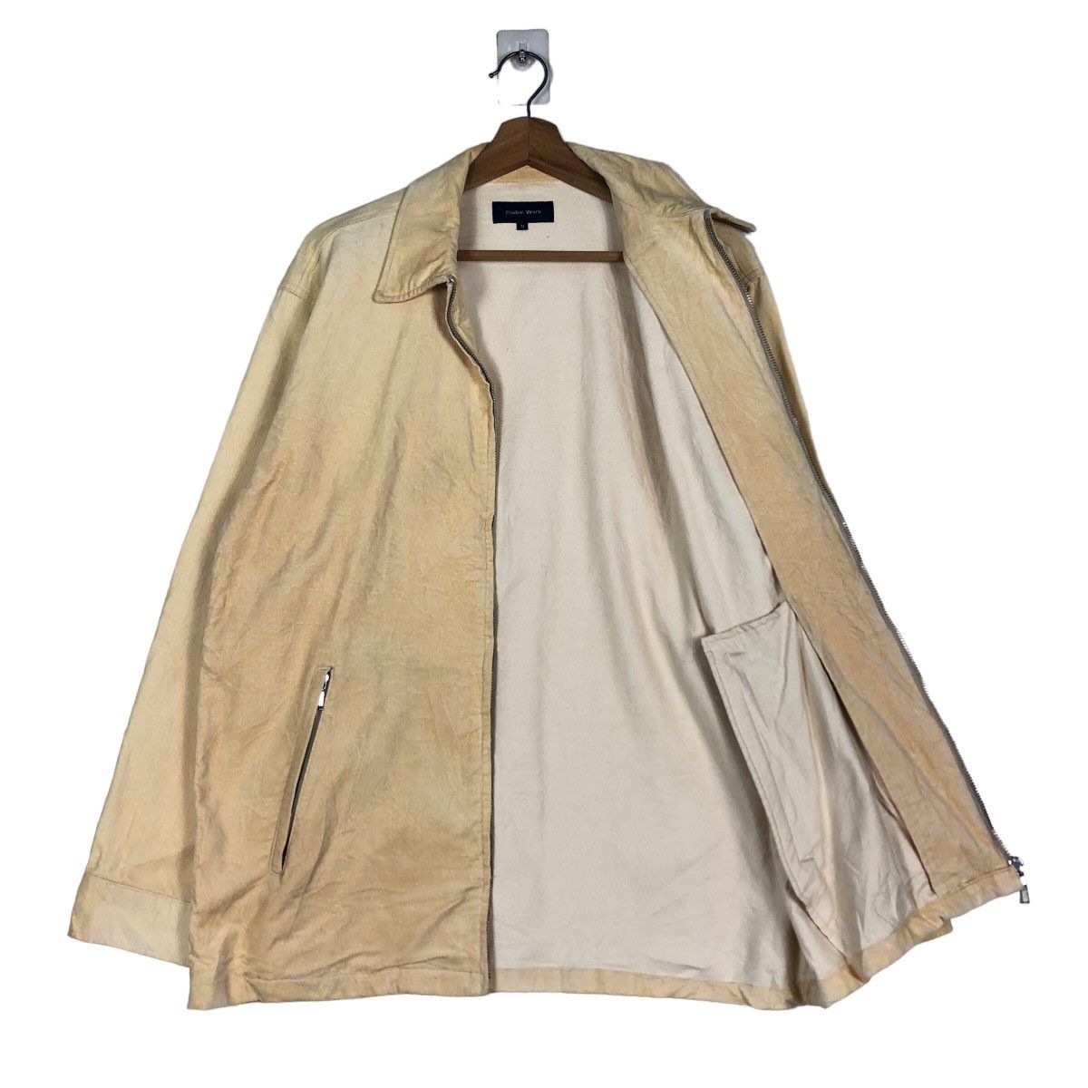 Japanese Brand Vintage Velvet Zipper Jacket Global Work Japan Issey Miyake Size US M / EU 48-50 / 2 - 11 Thumbnail