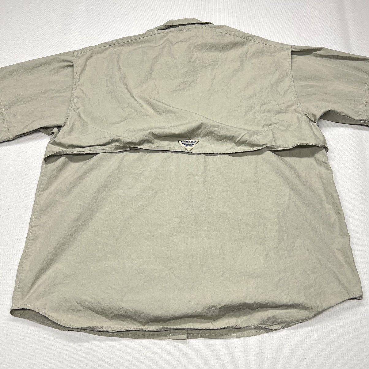 Columbia × Vintage Columbia Shirt Beige PFG Button Fishing Vented Long Sleeve Size US L / EU 52-54 / 3 - 17 Thumbnail