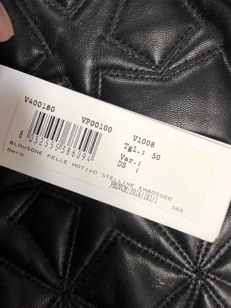 Versace Versace Casual stand-up collar slim leather jacket Size US L / EU 52-54 / 3 - 7 Thumbnail