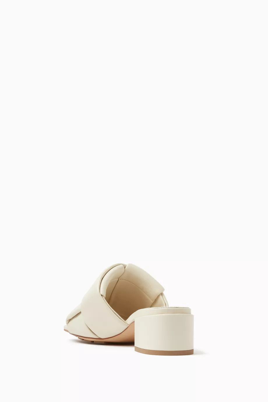 Bottega Veneta o1bcso1str0225 Patch Mules in Light Beige Size US 9 / IT 39 - 3 Thumbnail