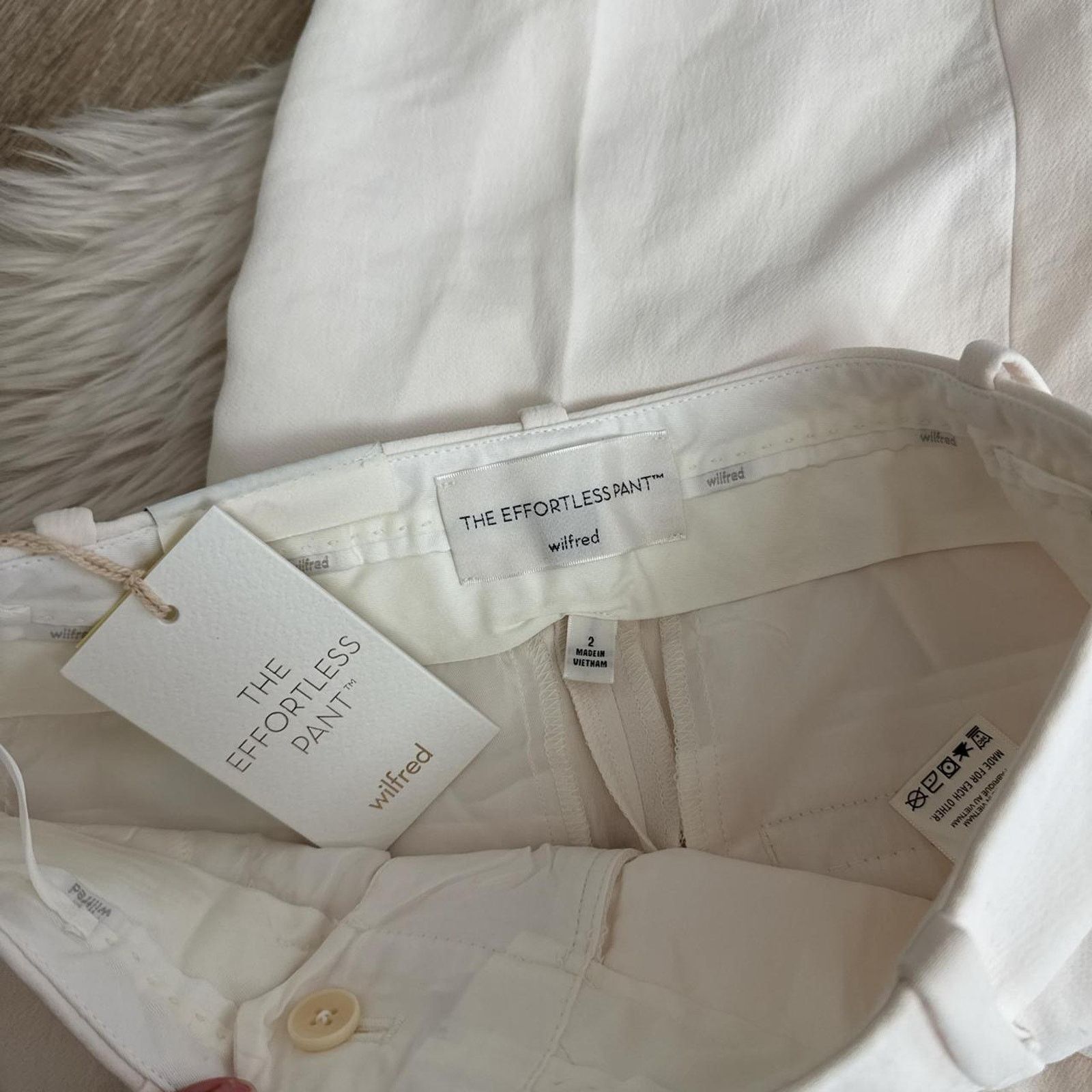 Aritzia NWT Aritzia Wilfred The Effortless Pant - Light Birch 2 Tall Size 26" / US 2 / IT 38 - 4 Thumbnail