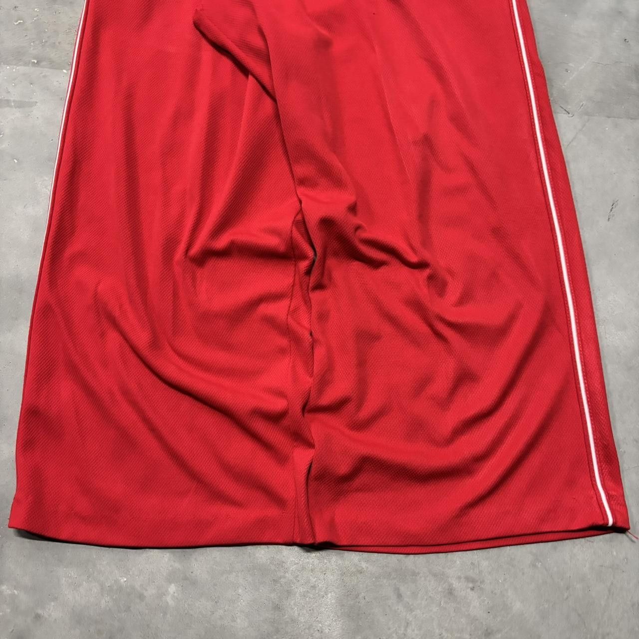 Japanese Brand × Vintage Crazy Vintage Y2K/2000s Red Striped Streetwear Track Pants! Size US 34 / EU 50 - 4 Thumbnail