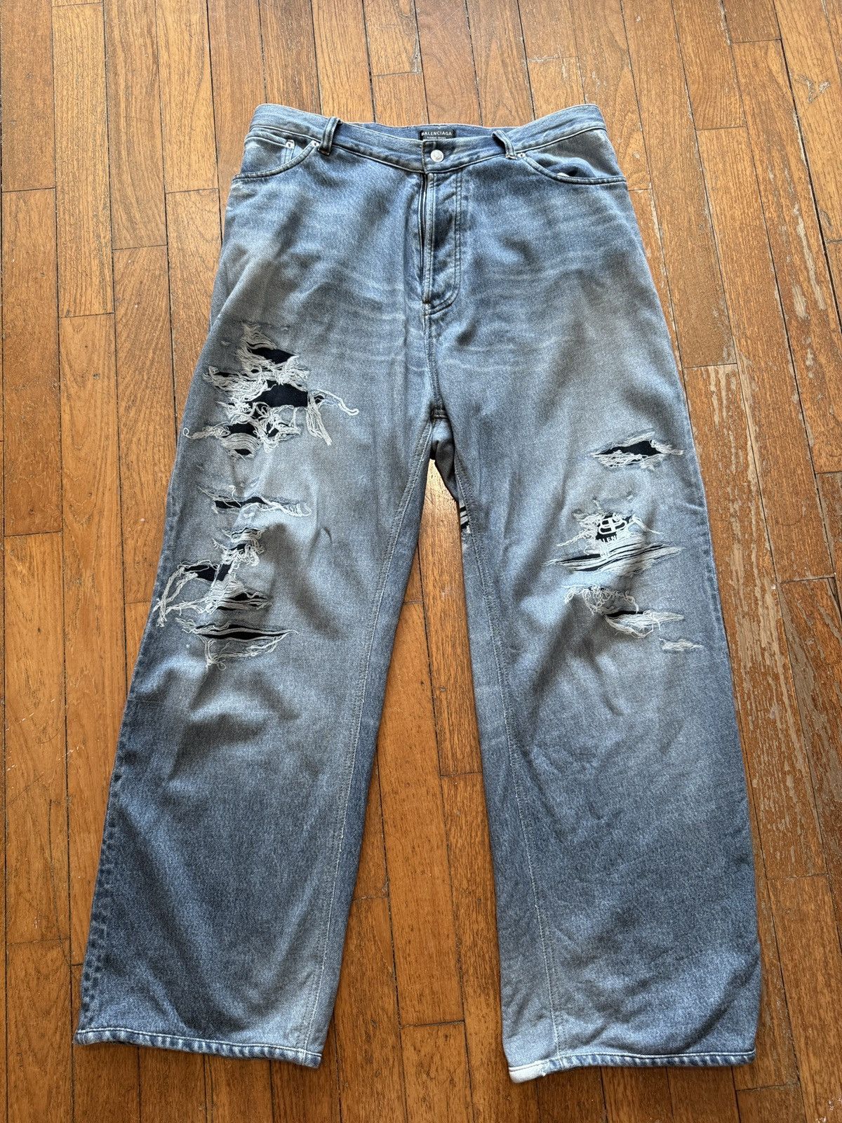 Balenciaga Trompe Loeil Jeans Size US 36 / EU 52 - 1 Thumbnail