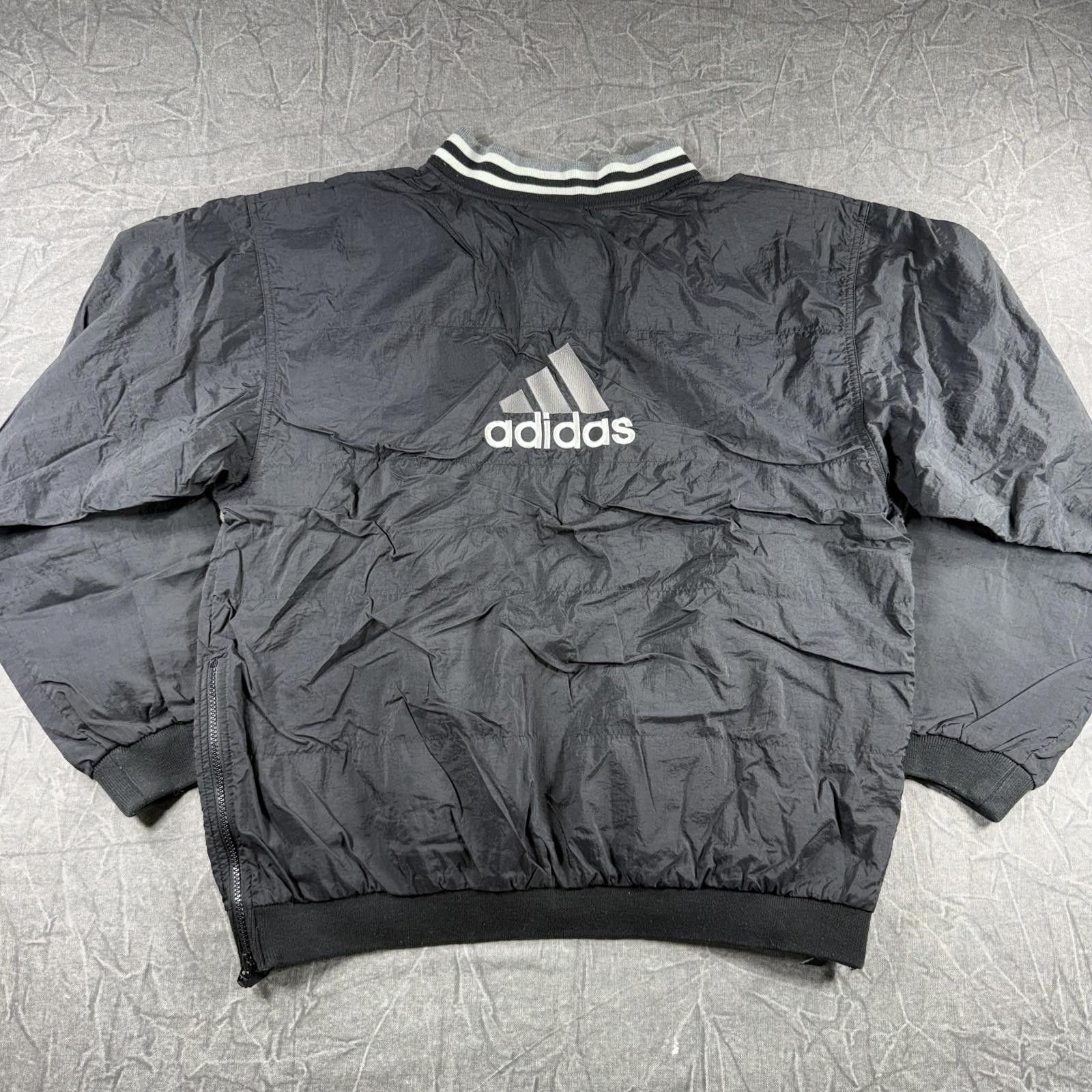 Adidas Adidas Jacket Men's L Black Windbreaker Zipper Pocket VTG Size US L / EU 52-54 / 3 - 8 Thumbnail