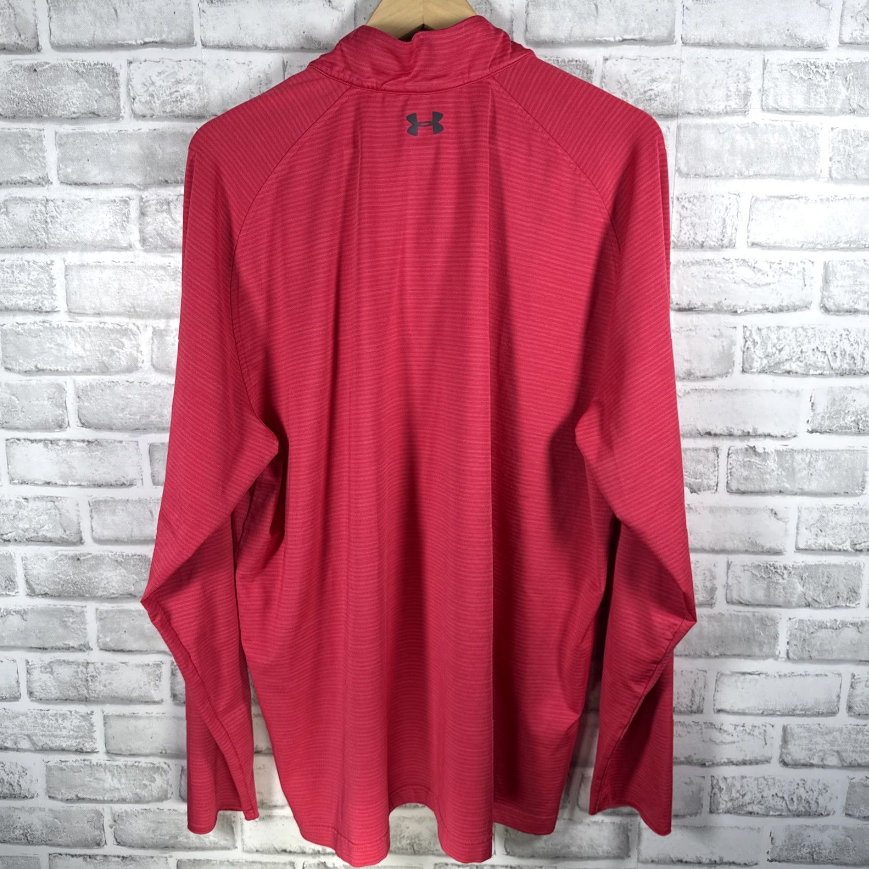 Under Armour Under Armour Pullover Half Zip Pink Mens Size 2XL Relaxed Fit Casual Activewear Shirt Size US XXL / EU 58 / 5 - 4 Thumbnail