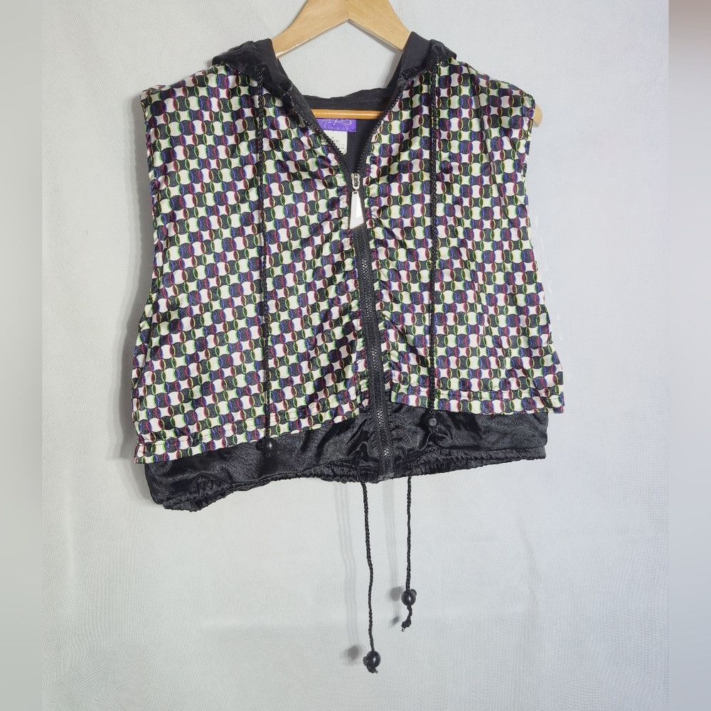 Other Vintage Aero Dynamics Red Green Blue On Black Patterned Sz Size M / US 6-8 / IT 42-44 - 1 Thumbnail