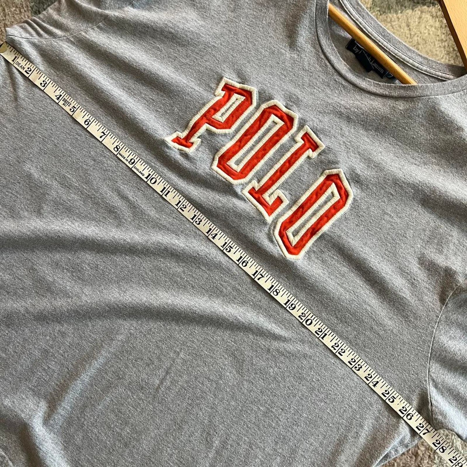 Polo Ralph Lauren Vintage 90s Polo Ralph Lauren Spellout Tee | Grey | Size 2XL Size US XXL / EU 58 / 5 - 5 Thumbnail