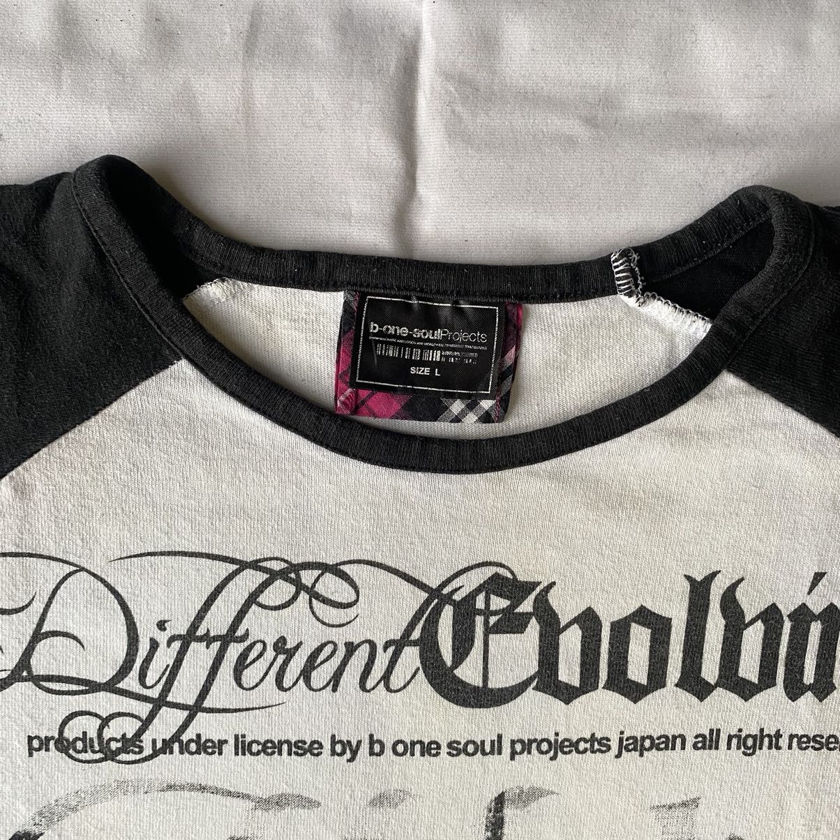Japanese Brand × Vintage Japanese Streetwear B-One Soul Projects Two Tone Tees Size US L / EU 52-54 / 3 - 6 Thumbnail
