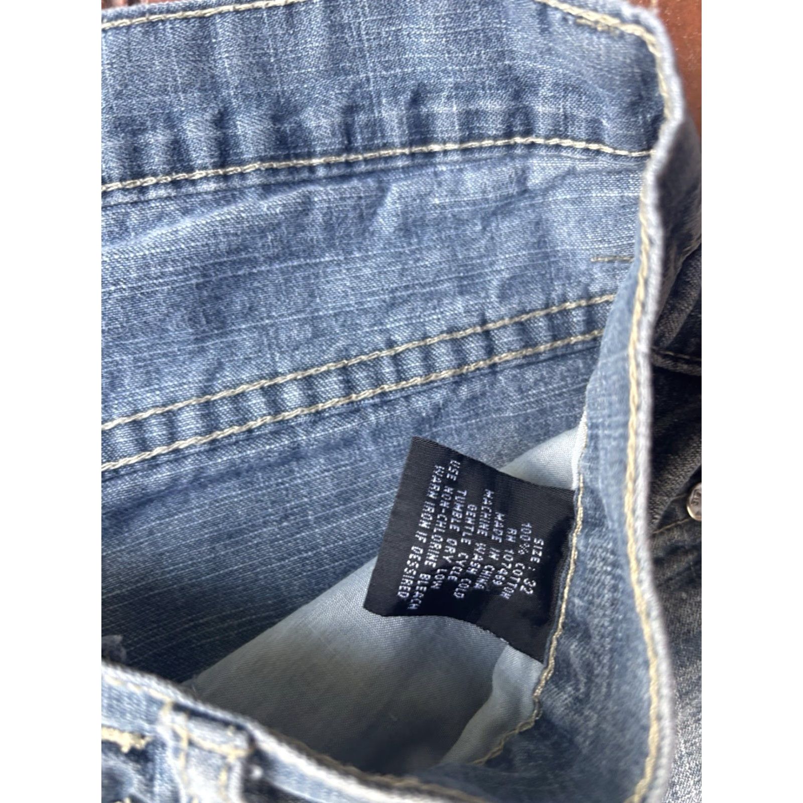 Jordan Craig VINTAGE Jordan Craig Baggy Jean Short Jorts Bermuda Men 32 Blue Denim Grunge Hip Hop 90s Size US 32 / EU 48 - 4 Thumbnail