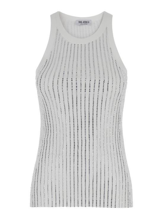 The Attico THE ATTICO Women Tops 247WCT276J050R480 White Size M / US 6-8 / IT 42-44 - 1 Thumbnail