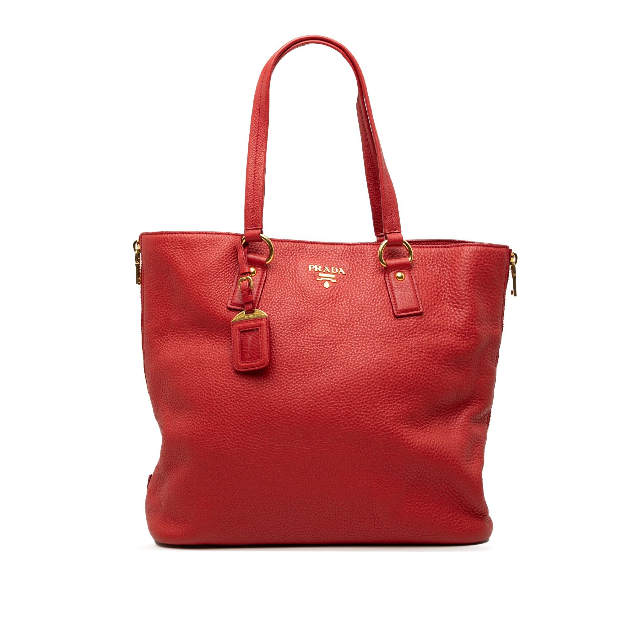 Prada Vitello Daino Side Zip Tote Size ONE SIZE - 1 Thumbnail