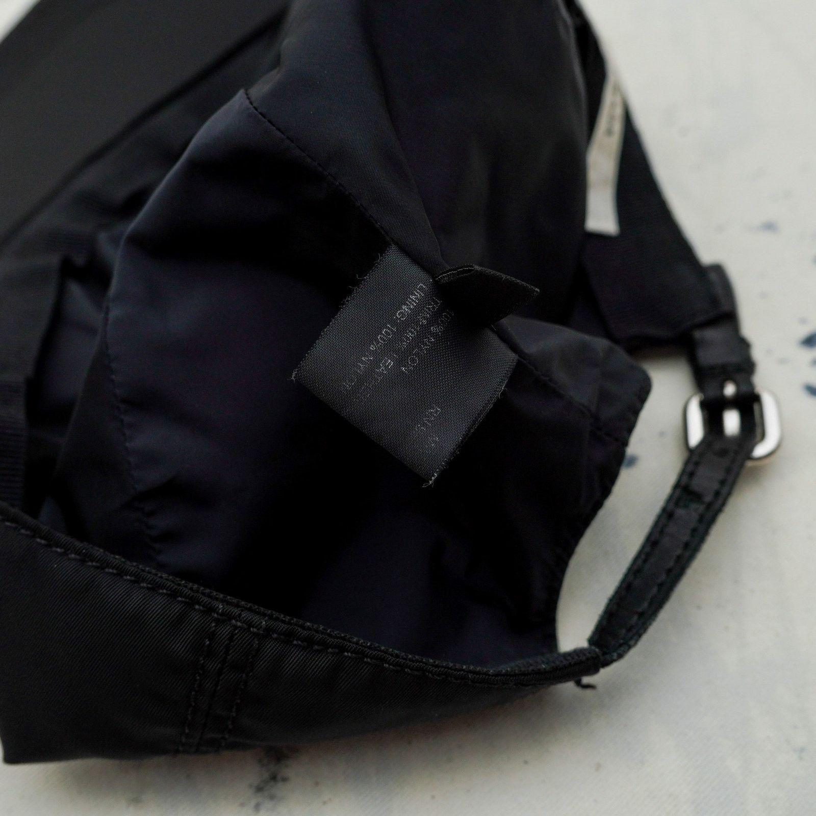 Prada Prada black nylon embroidered logo sport baseball cap hat Size ONE SIZE - 10 Thumbnail