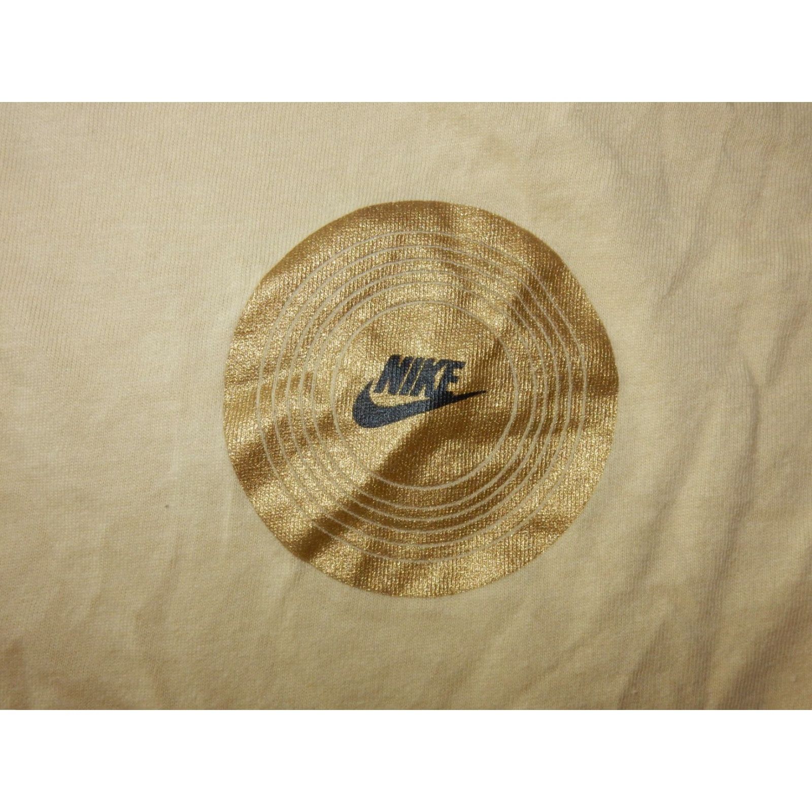 Nike Nike Men's T Shirt XL Beige Graphic Print Short Sleeve Cotton AF1 Air Force 1 Mens Size US XL / EU 56 / 4 - 3 Thumbnail