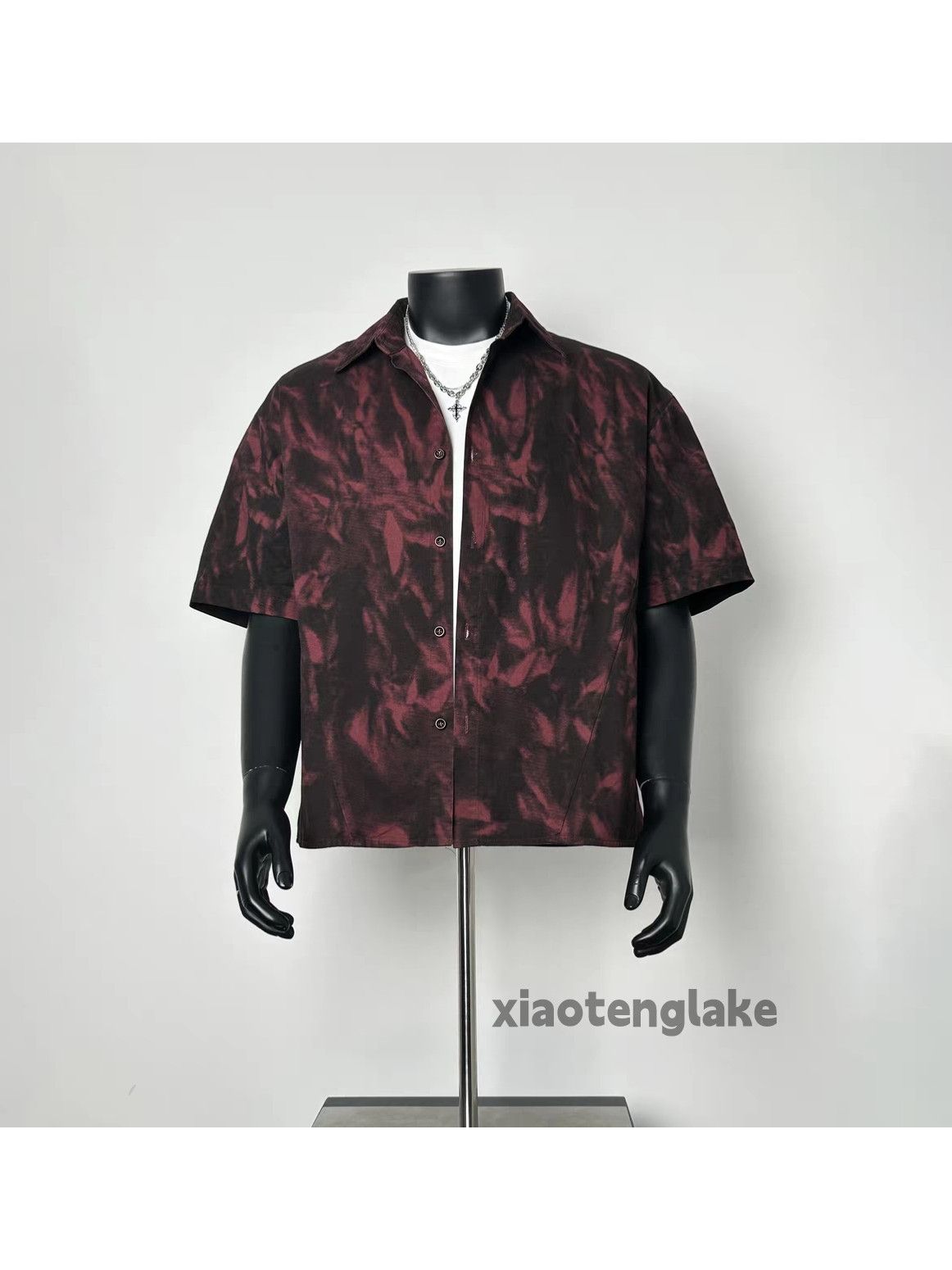 Vintage Unisex washed retro y2k loose Hawaiian tie dye shirt Size US XL / EU 56 / 4 - 2 Thumbnail