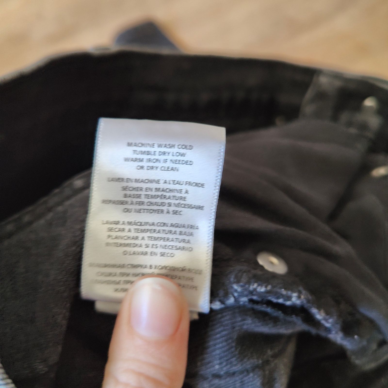 RE/DONE Re/Done Originals 70s Straight Jeans Womens 25 Washed Noir Size 25" / US 0 / IT 36 - 11 Thumbnail