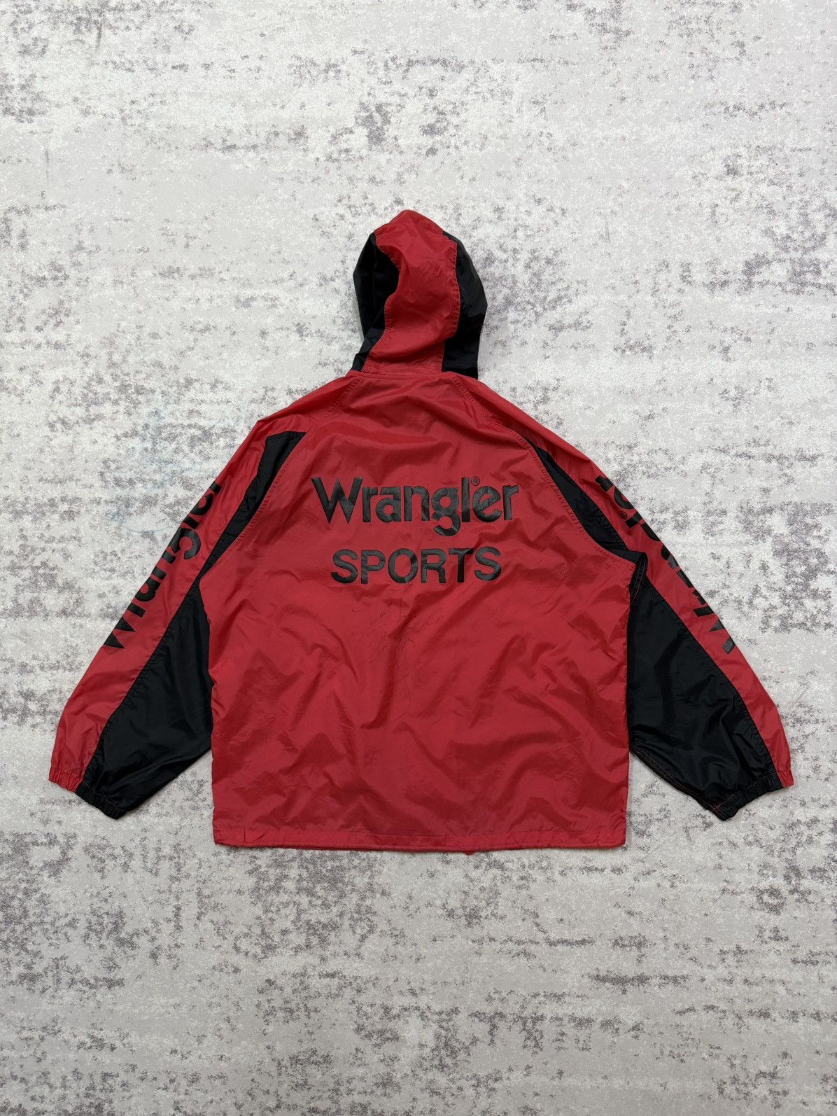 Wrangler VINTAGE 90s WRANGLER SPORTS BIGLOGO HIT COACH WINDBREAKER Size US XL / EU 56 / 4 - 13 Thumbnail