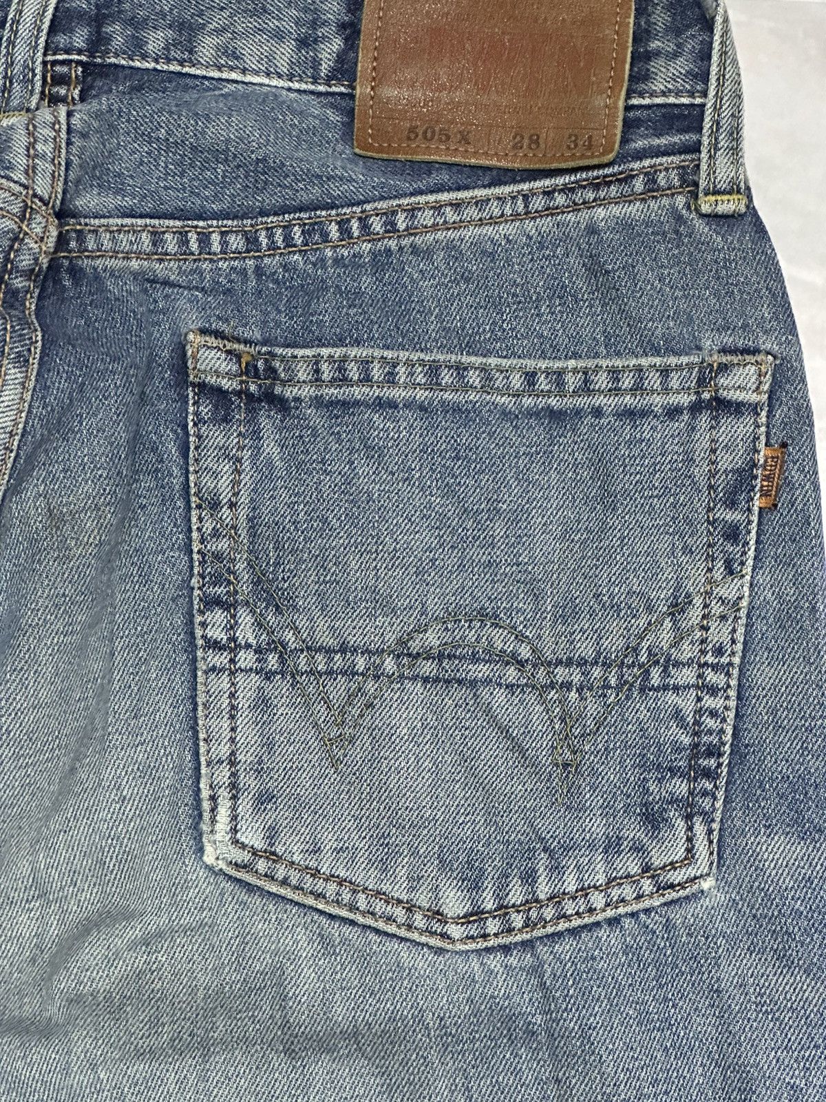 Edwin Vintage Edwin 505 Baggy Loose Style With Faded Wash Size US 29 - 7 Thumbnail